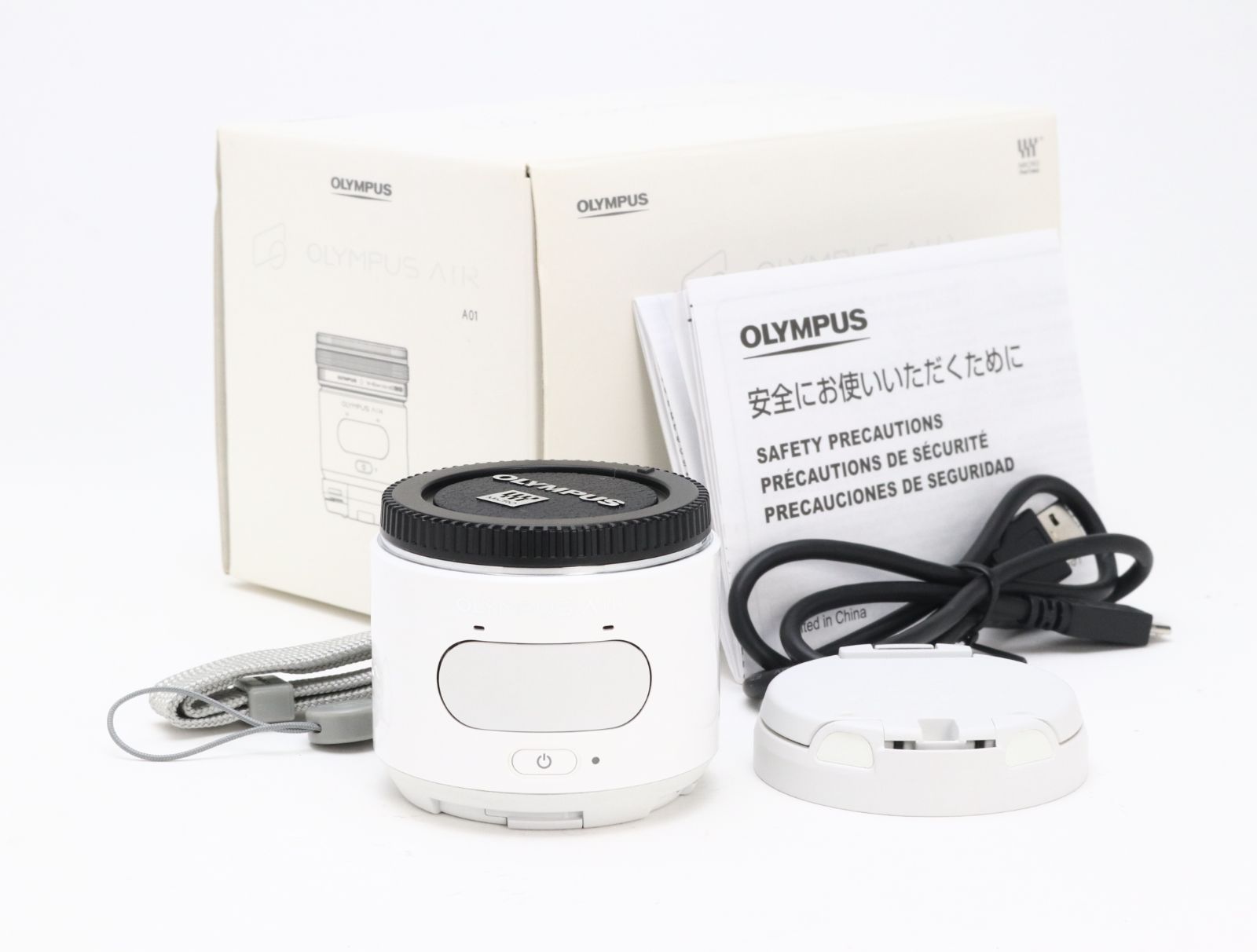 AA- (極上品) OLYMPUS オリンパス AIR A01 ホワイト 初期不良返品対応 55-159