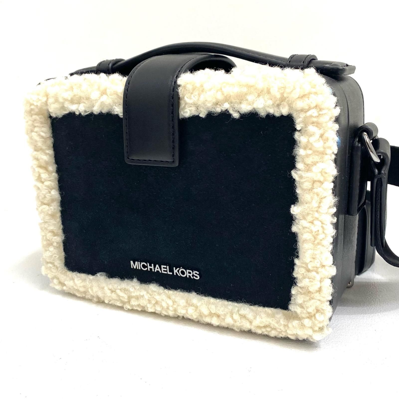 【加古川店】 中古 Michael Kors | マイケルコース ボディバッグ COOPER スウェード ブラック 【121】
