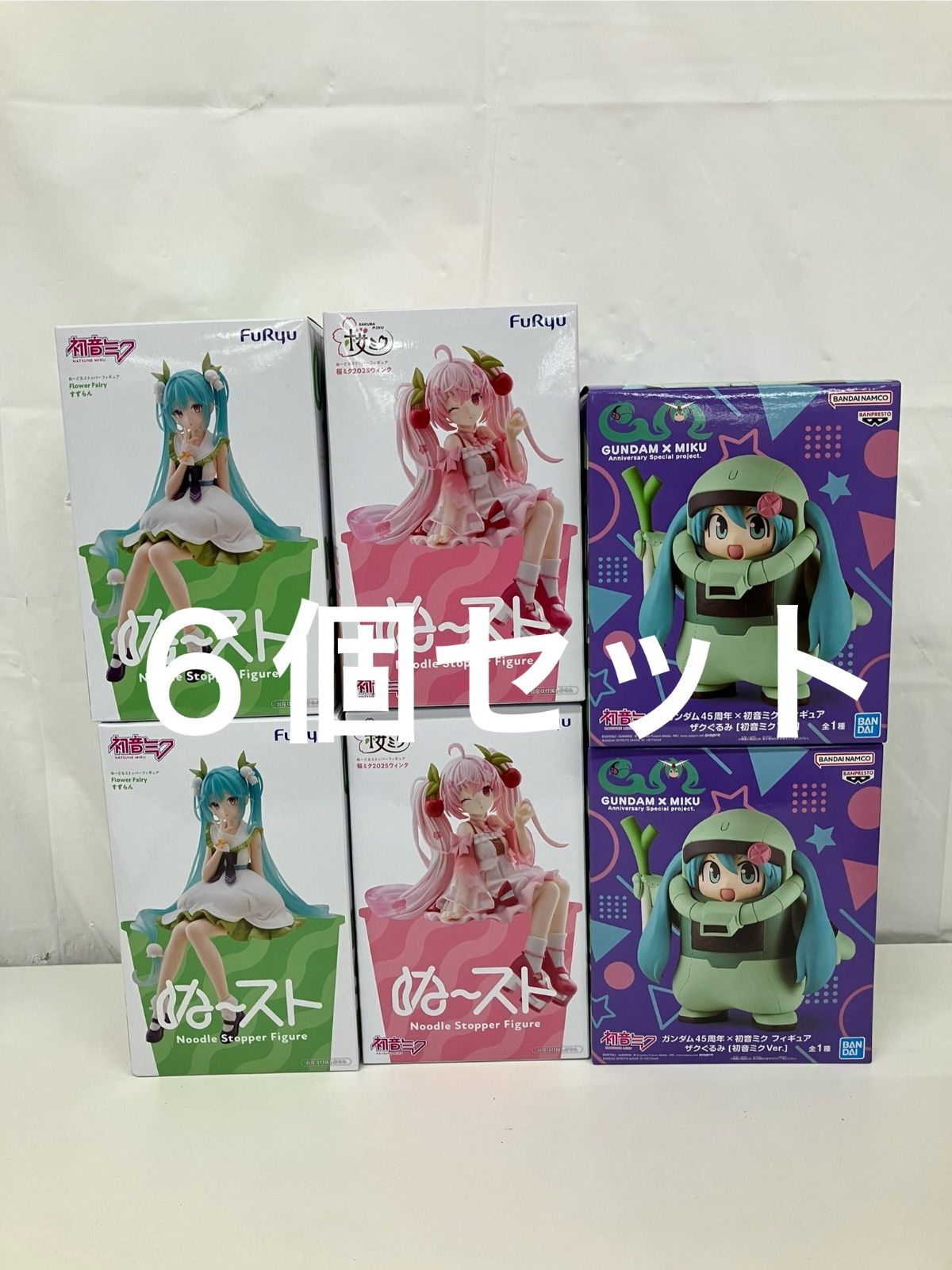 未開封 初音ミク フィギュア 3種6個セット LF5862 f107 - メルカリ