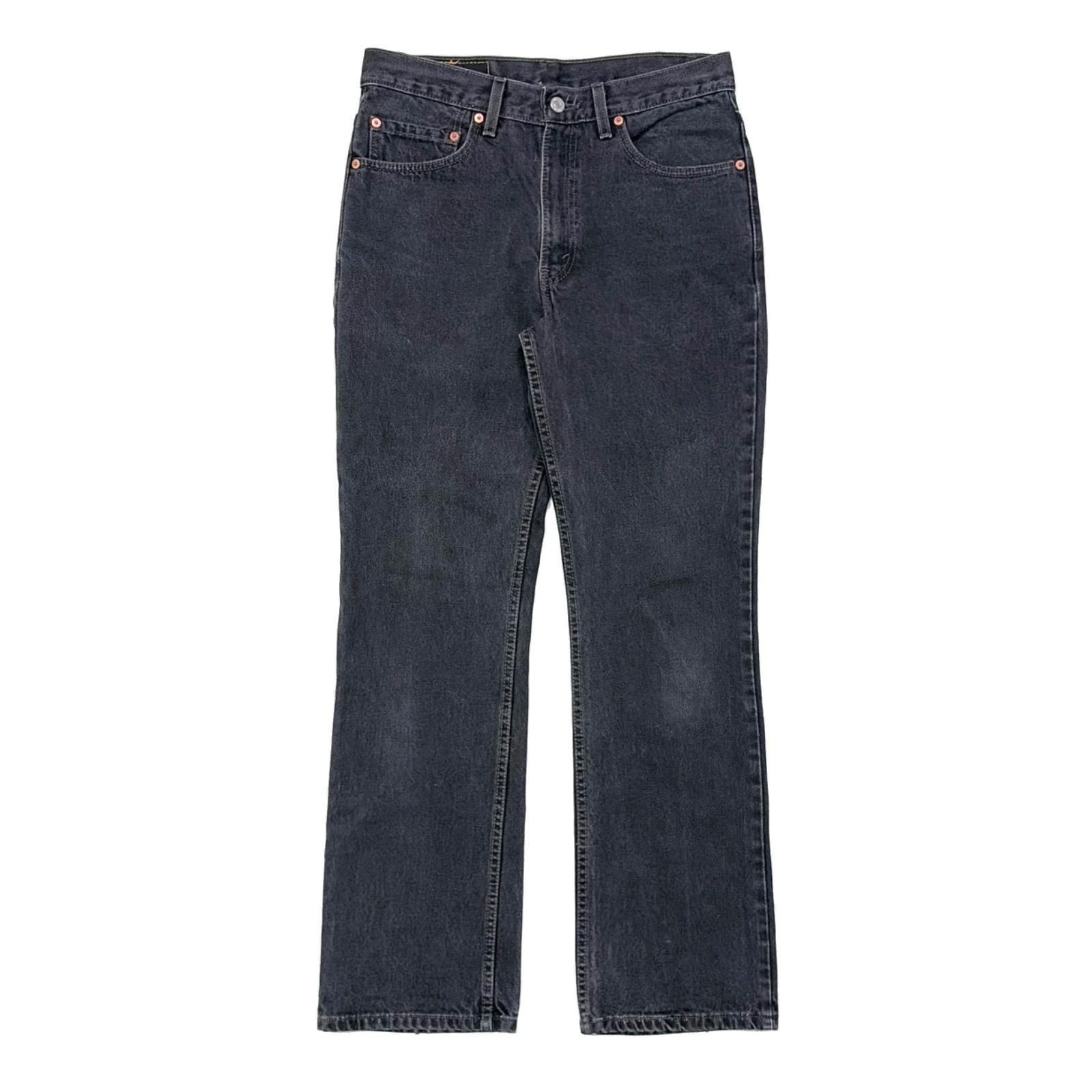 90s LEVIS リーバイス 517 後染め ブラックデニム パンツ ジーンズ USA