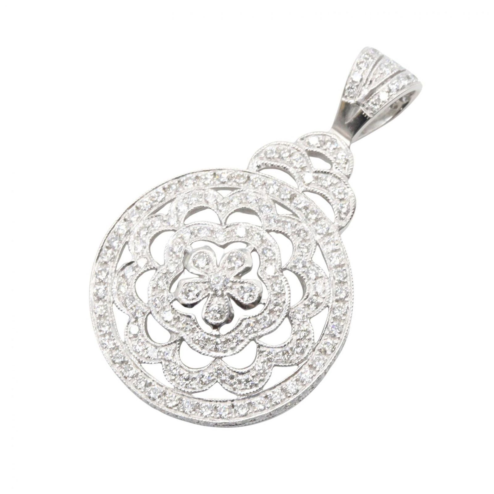 ジュエリー JEWELRY ペンダントトップ ダイヤ トップ ﾀﾞｲﾔ 8.9g K18WG（ホワイトゴールド） ダイヤモンド ダイヤ トップ レディース Used A