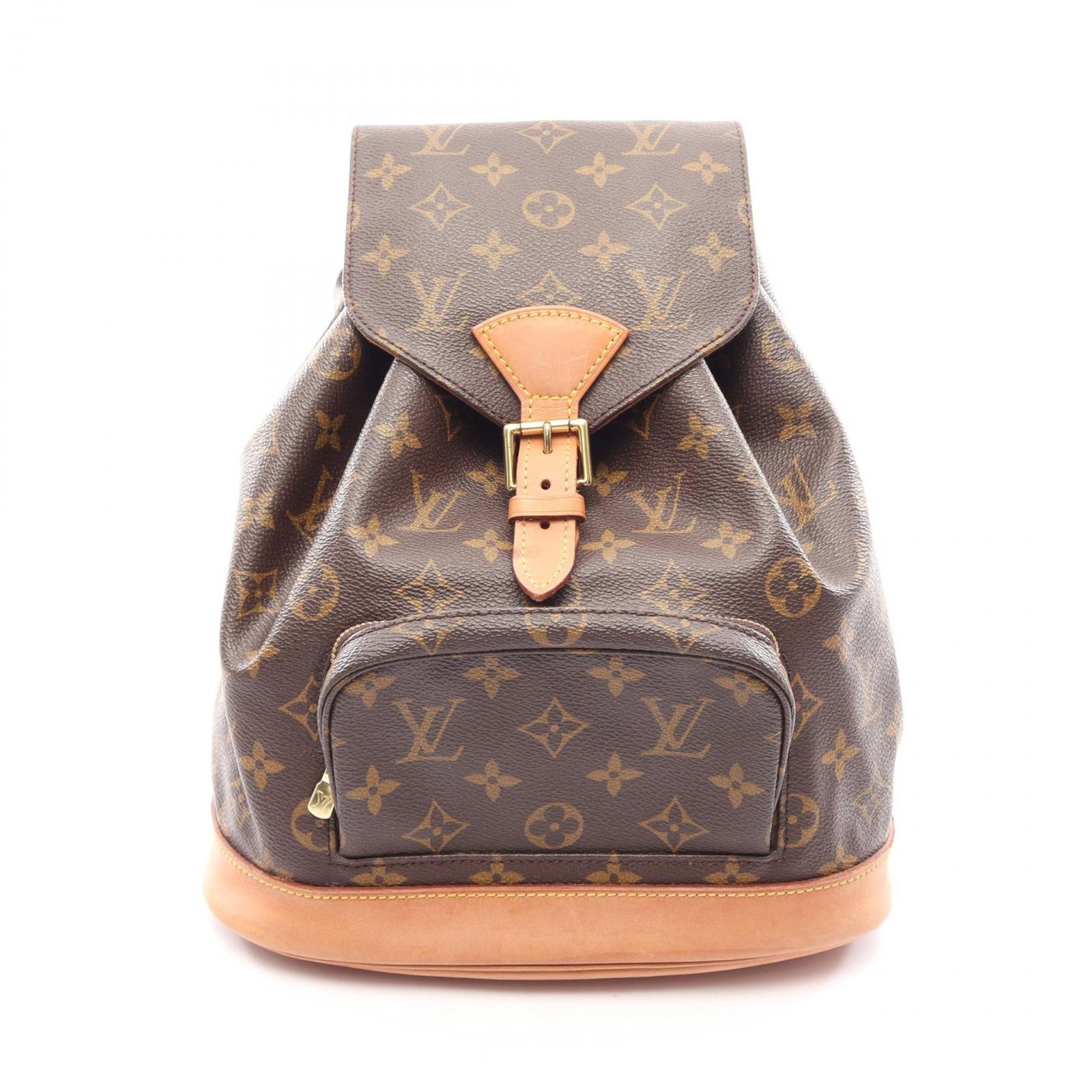 ルイ・ヴィトン LOUIS VUITTON リュックサック バックパック モンスリMM M51136 PVCコーティングキャンバス レザー モンスリMM レディース Used B