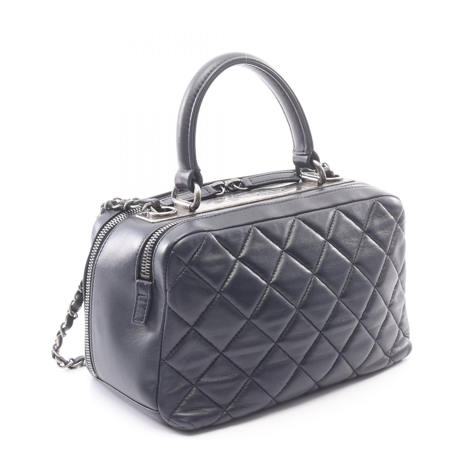 シャネル CHANEL ショルダーバッグ マトラッセ ボーリングバッグ 2WAY