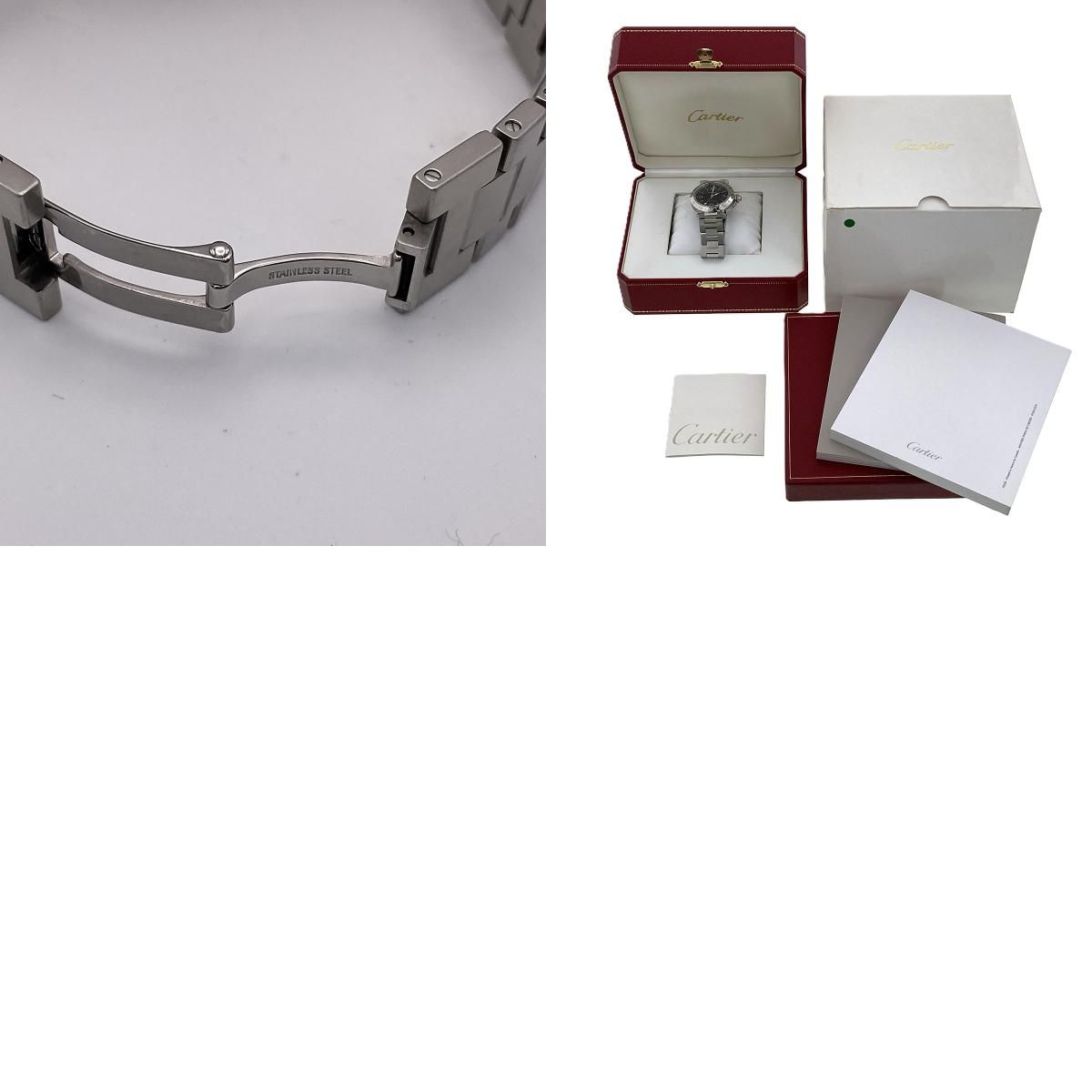 CARTIER カルティエ パシャC メリディアン GMT 腕時計 W31079M7 