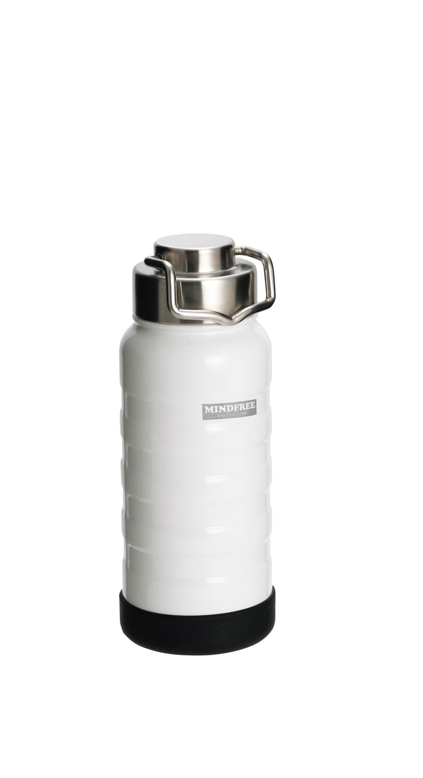 カクセー ステンレスボトル マインドフリー 550ml 真空二重構造 パウダーコーティング 【傷に強い/保温 保冷】 水筒 直飲み 持ち手付き 広口 キャンプ アウトドア ホワイト MF-15Wpms c4a2af49