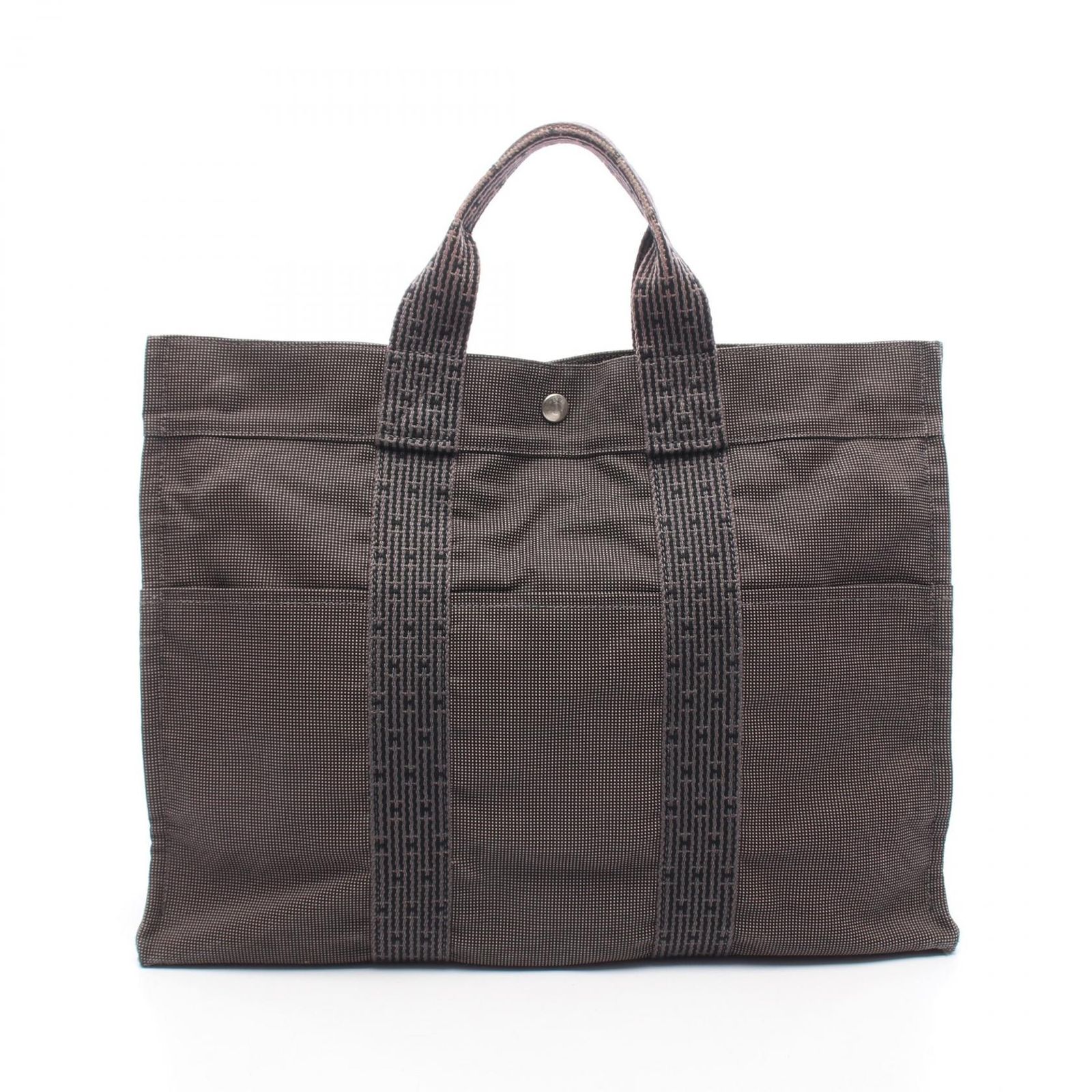 エルメス HERMES トートバッグ エールラインMM グレー その他 エールライントートMM ユニセックス Used B