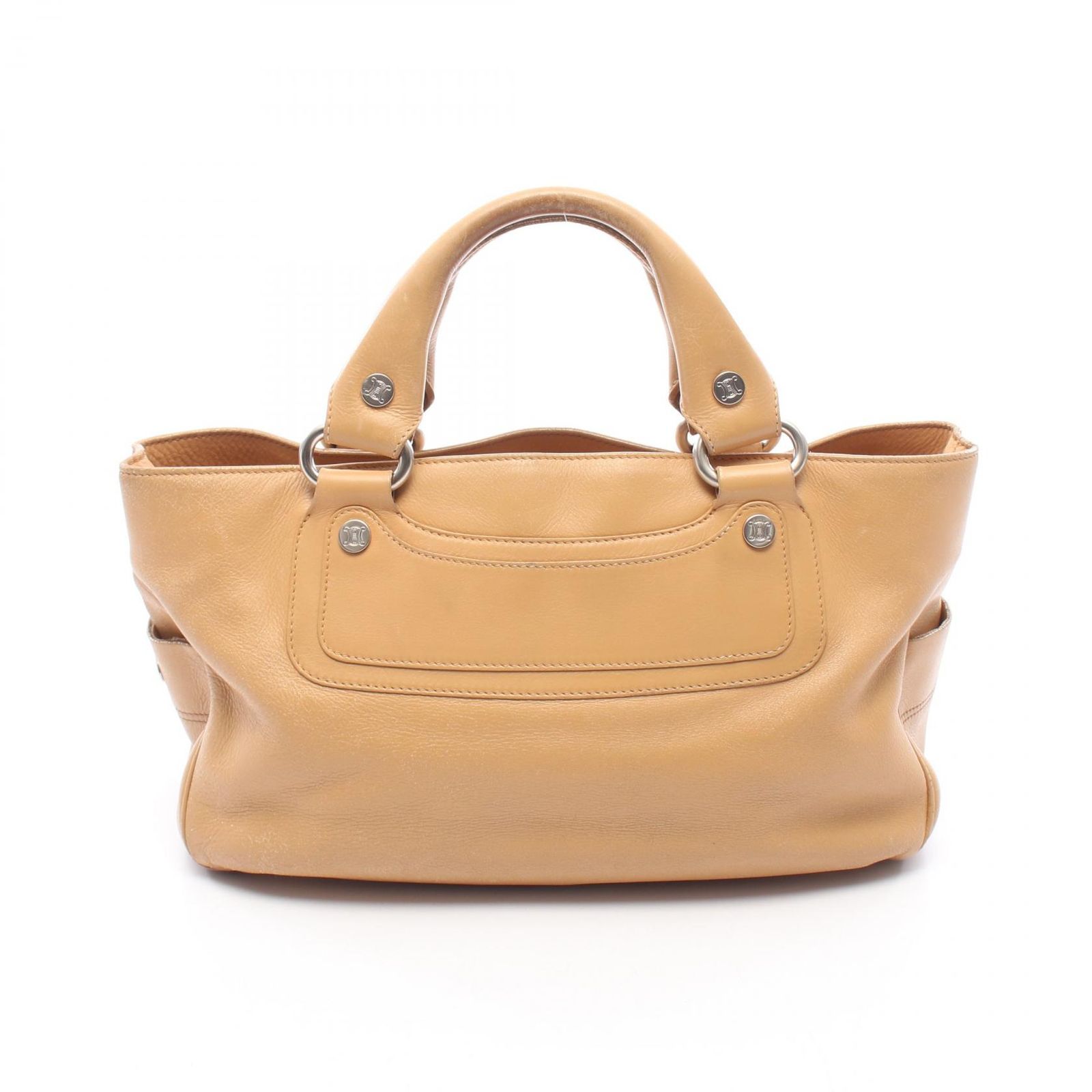 セリーヌ CELINE ハンドバッグ ブギーバッグ ベージュ レザー ブギーバッグ レディース Used B