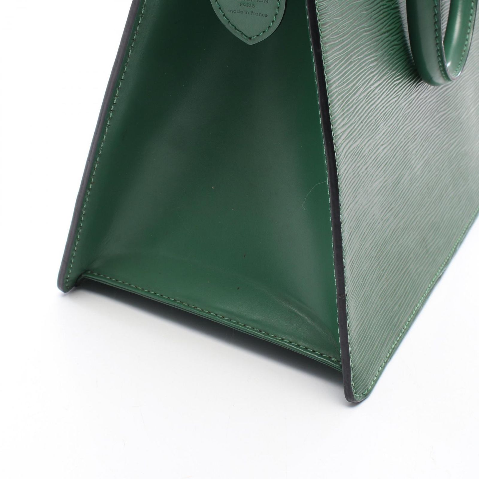 ルイヴィトン ビジネスバッグ エピ リヴィエラ レザー　緑　チャーム ルイ・ヴィトン LOUIS VUITTON ハンドバッグ リヴィエラ エピ ボルネオ