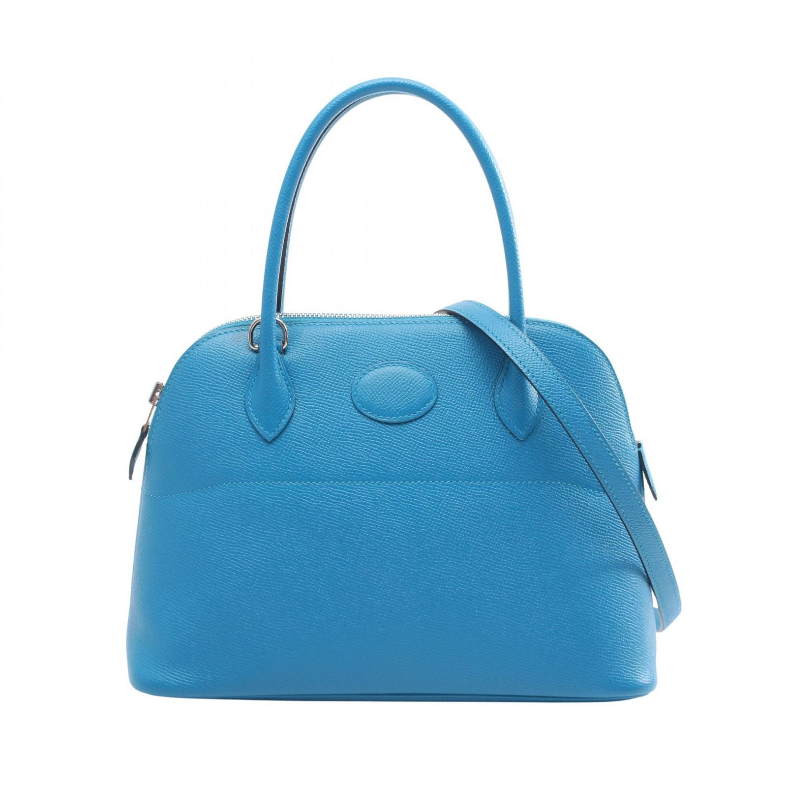 エルメス HERMES ハンドバッグ ボリード27 2WAY ブルーザンジバル レザー ボリード27 ブルーザンジバル レディース Used A