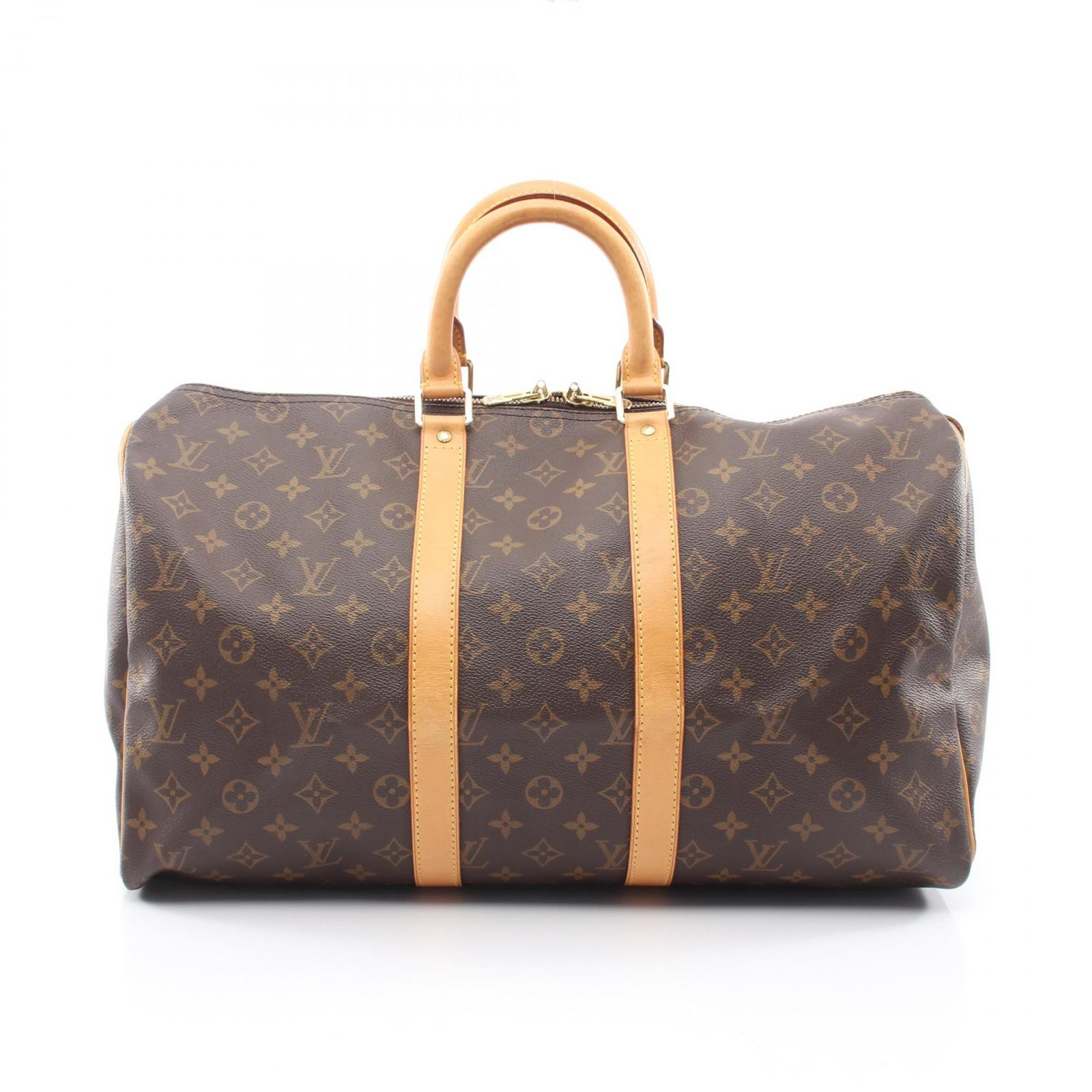 ルイ・ヴィトン LOUIS VUITTON ボストンバッグ キーポル45 M41428 PVCコーティングキャンバス レザー キーポル45 ユニセックス Used B