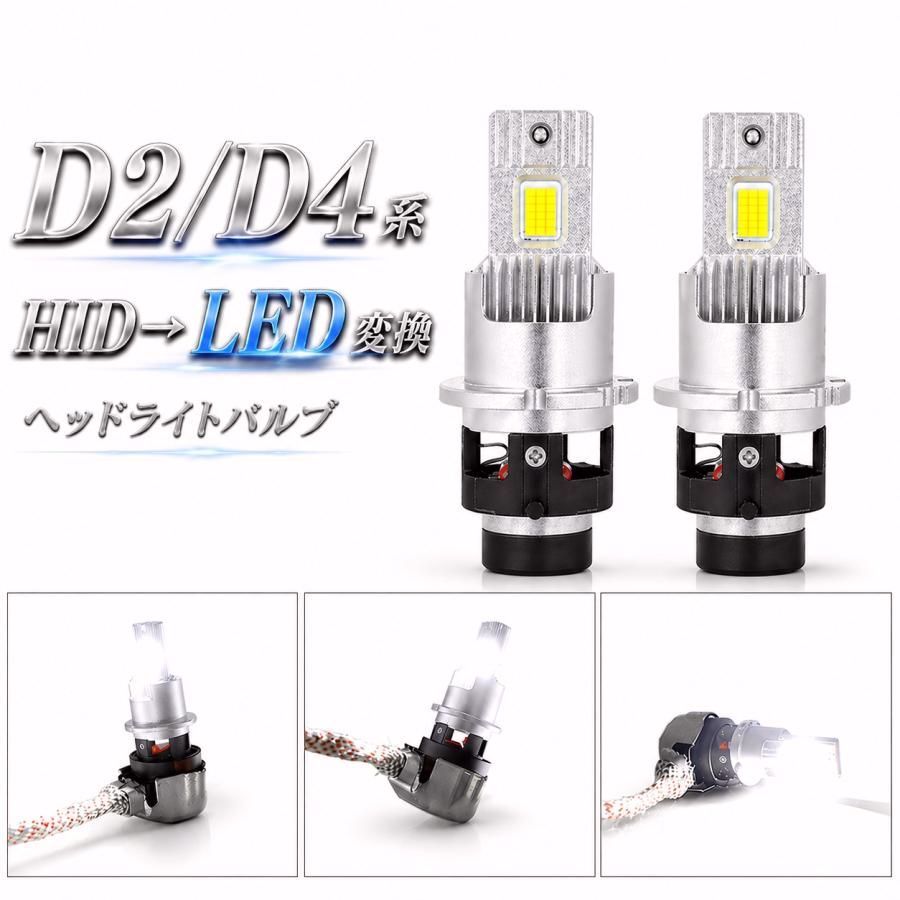 【送料無料】A4 カブリオレ 8HB LED ヘッドライトバルブ HID変換 D2S ロービーム H14〜 9600lm HLNE