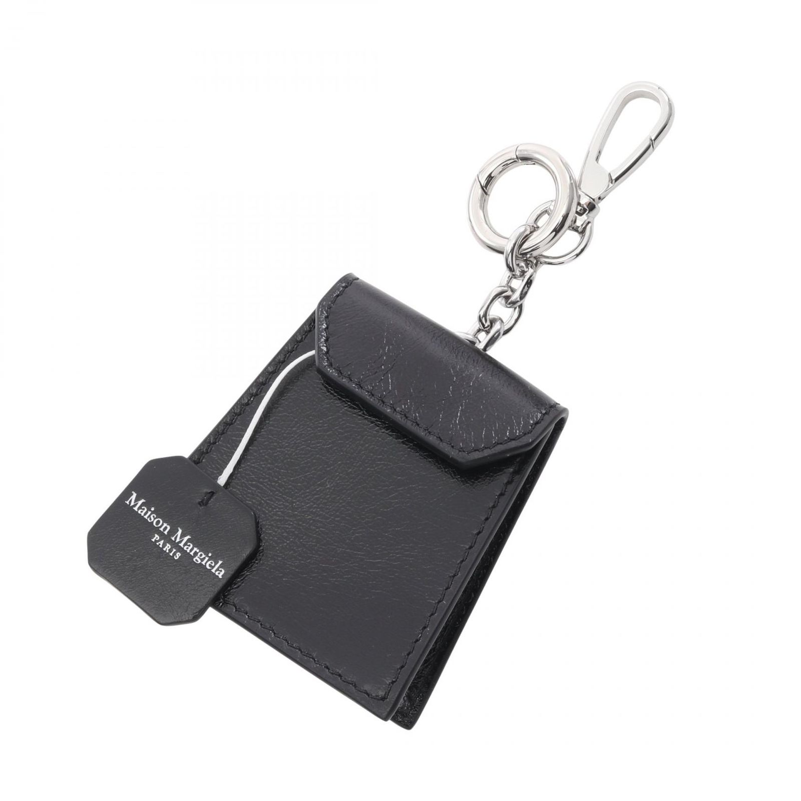 メゾン マルジェラ Maison Margiela キーホルダー 4ステッチ ティーバッグ SA1VL0051P8831T8013 ブラック レザー バッグ チャーム ユニセックス 新品 27,170円