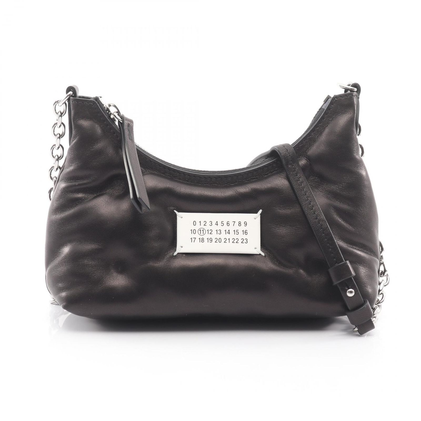 メゾン マルジェラ Maison Margiela ショルダーバッグ グラムスラム ホーボー マイクロ SB1WG0021P4300T8013 ブラック レザー ショルダーバッグ レディース 新品