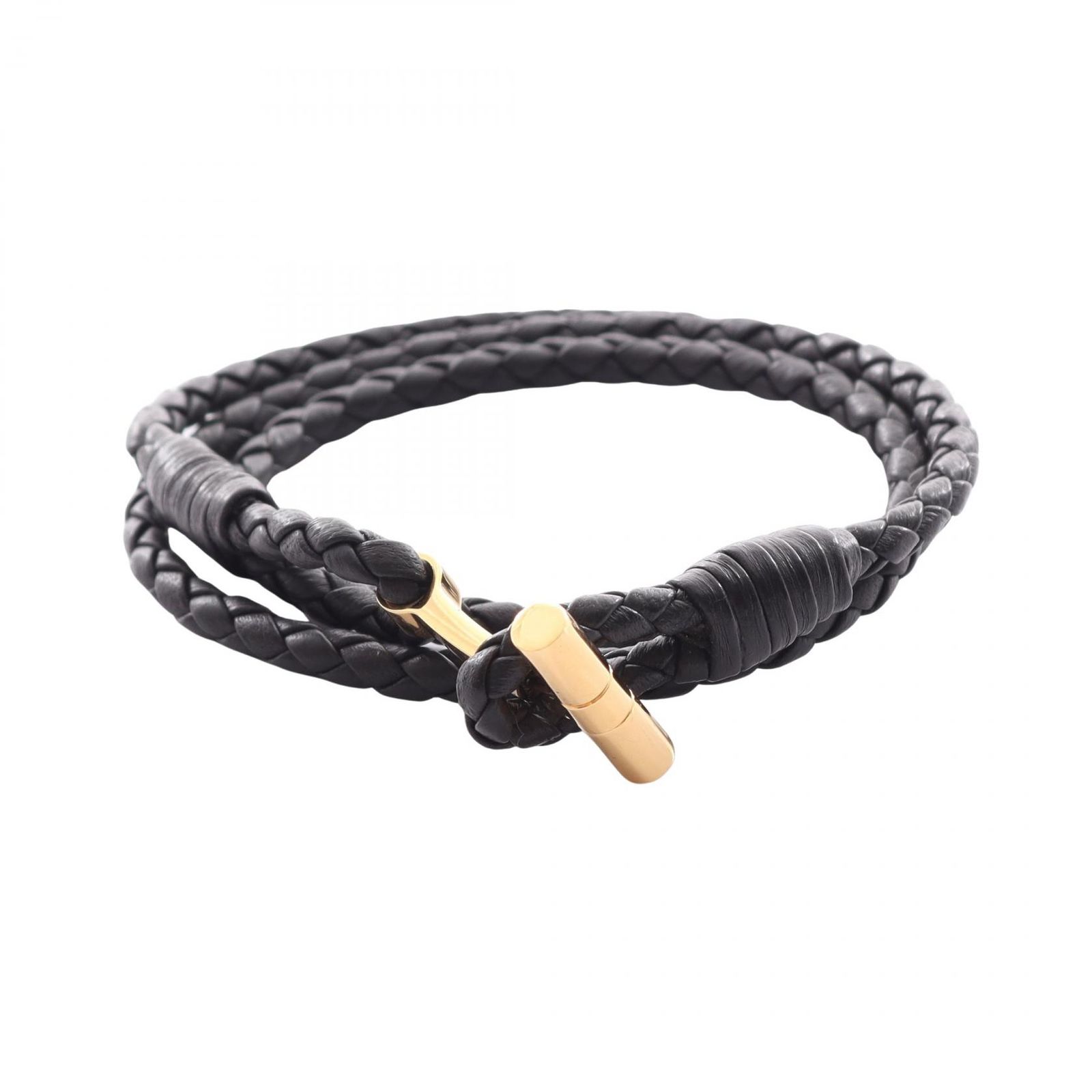トムフォード TOM FORD ブレスレット T JM005ICL002GEIRM ブラウン レザー GP（ゴールドメッキ） ブレスレット メンズ 新品