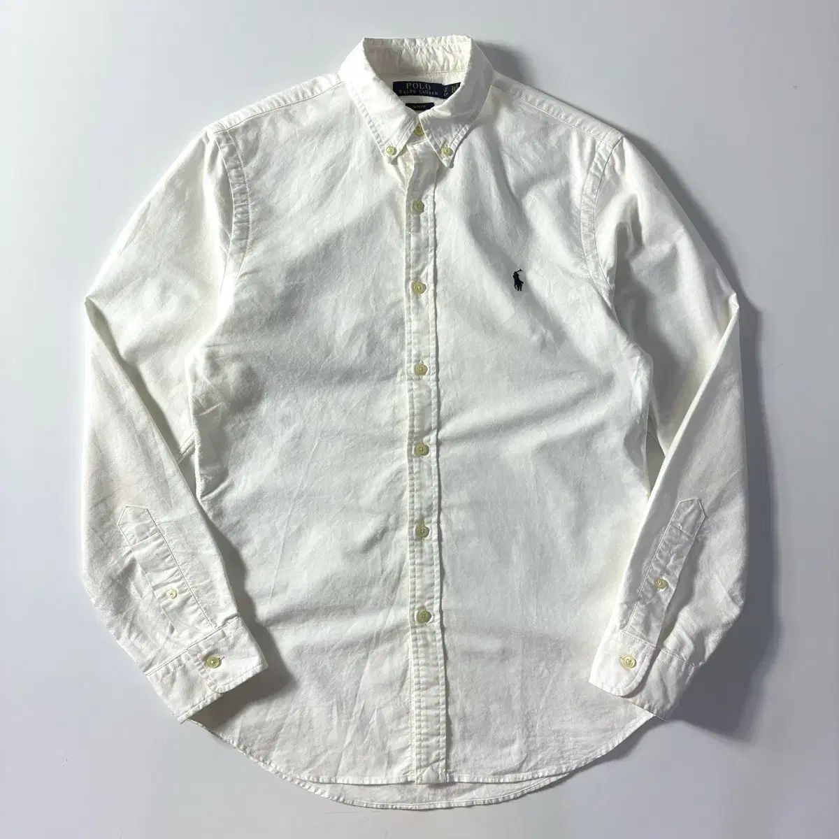 POLO RALPH LAUREN ポロラルフローレン 新モデル刺繍 コットン 白 シャツ