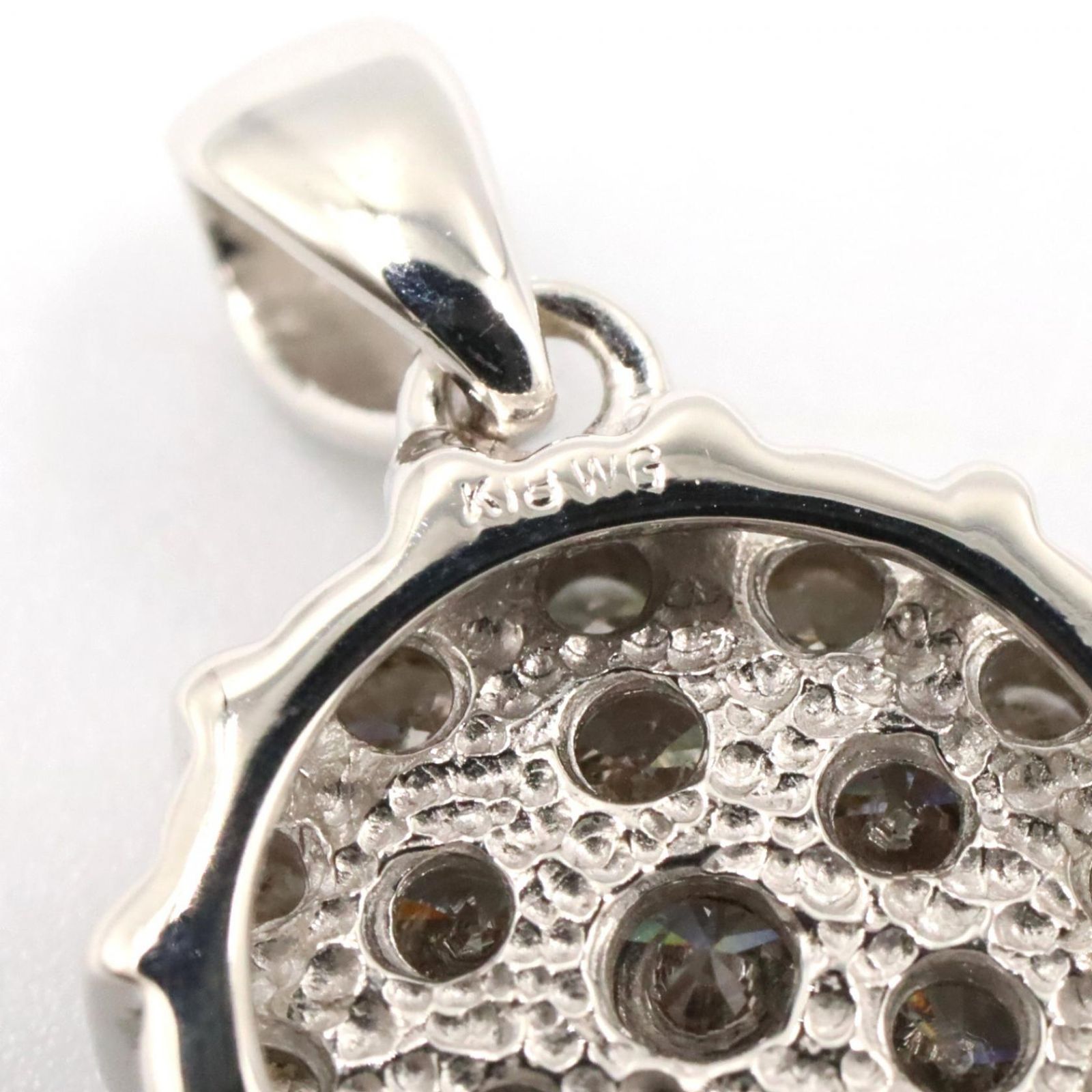 ジュエリー JEWELRY ペンダントトップ ダイヤモンド トップ K18WG 2.4g