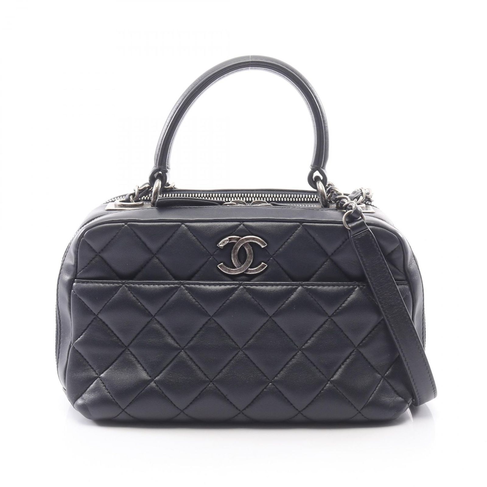 シャネル CHANEL ショルダーバッグ マトラッセ ボーリングバッグ 2WAY 