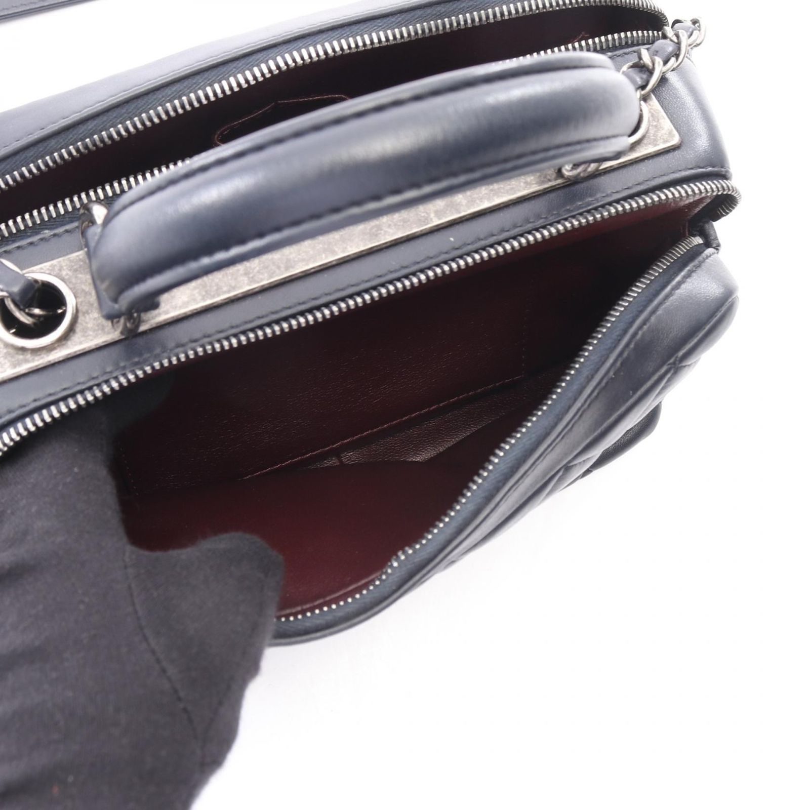 シャネル CHANEL ショルダーバッグ マトラッセ ボーリングバッグ 2WAY 