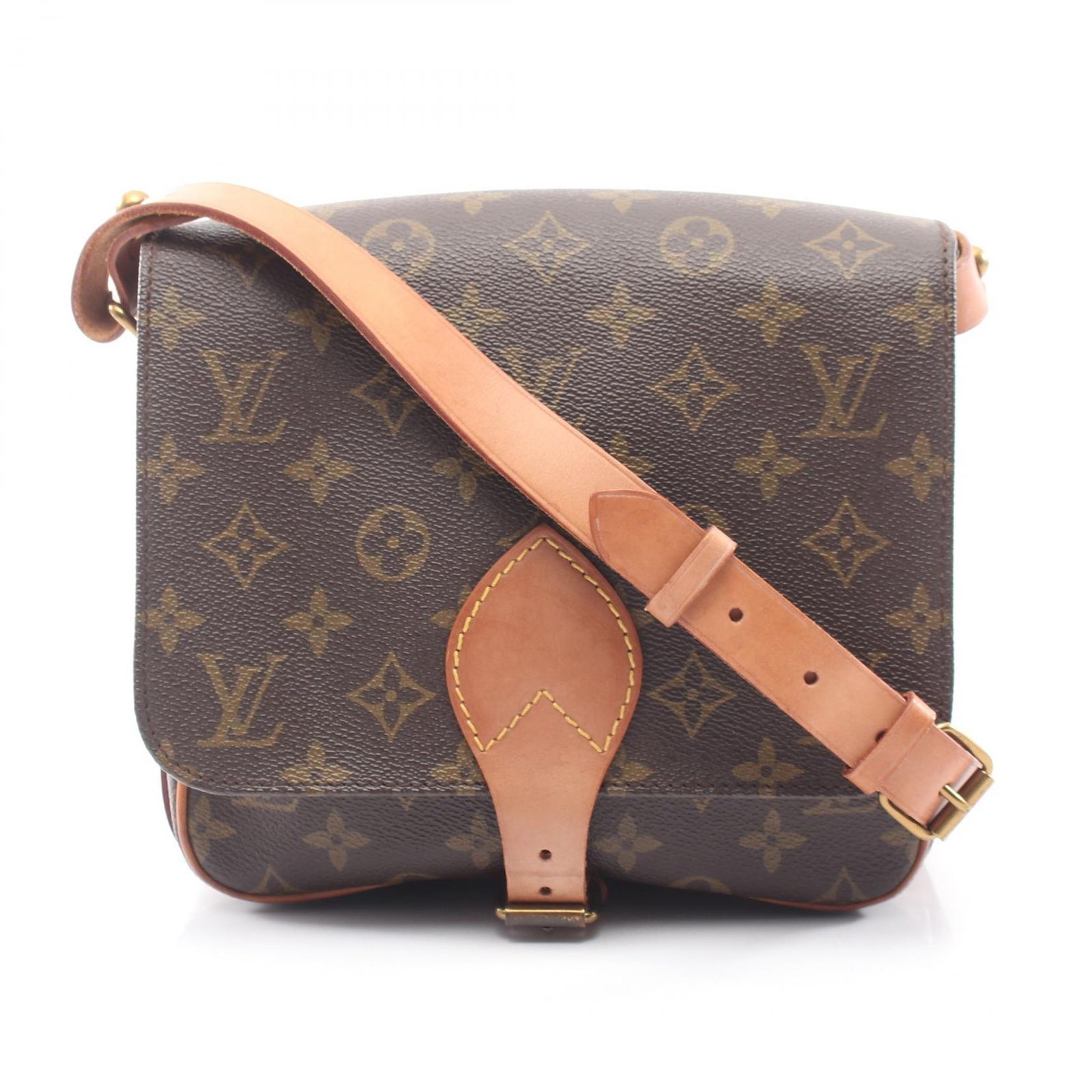 ルイ・ヴィトン LOUIS VUITTON ショルダーバッグ カルトシエールMM M51253 PVCコーティングキャンバス レザー カルトシエールMM レディース Used B