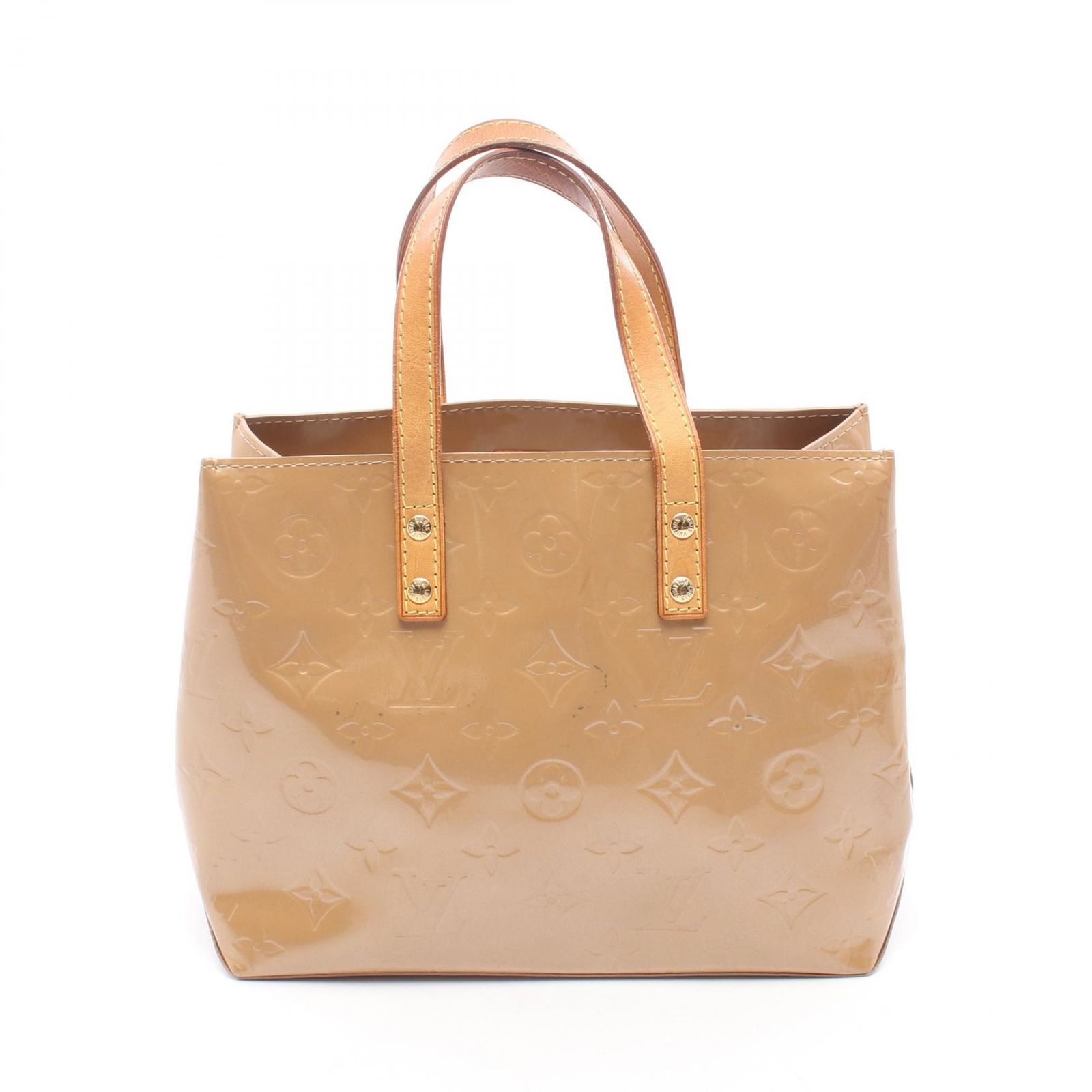 ルイ・ヴィトン LOUIS VUITTON ハンドバッグ リードPM モノグラムヴェルニ ノワゼット M91334 ノワゼット レザー リードPM レディース Used B