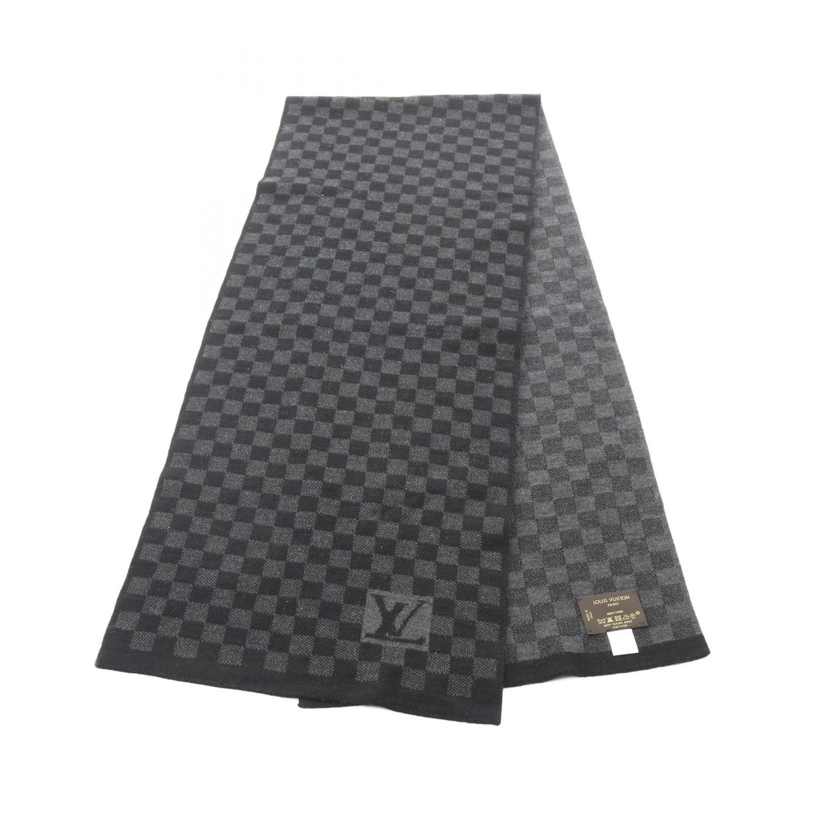 ルイ・ヴィトン LOUIS VUITTON マフラー ダミエ ウール マフラー