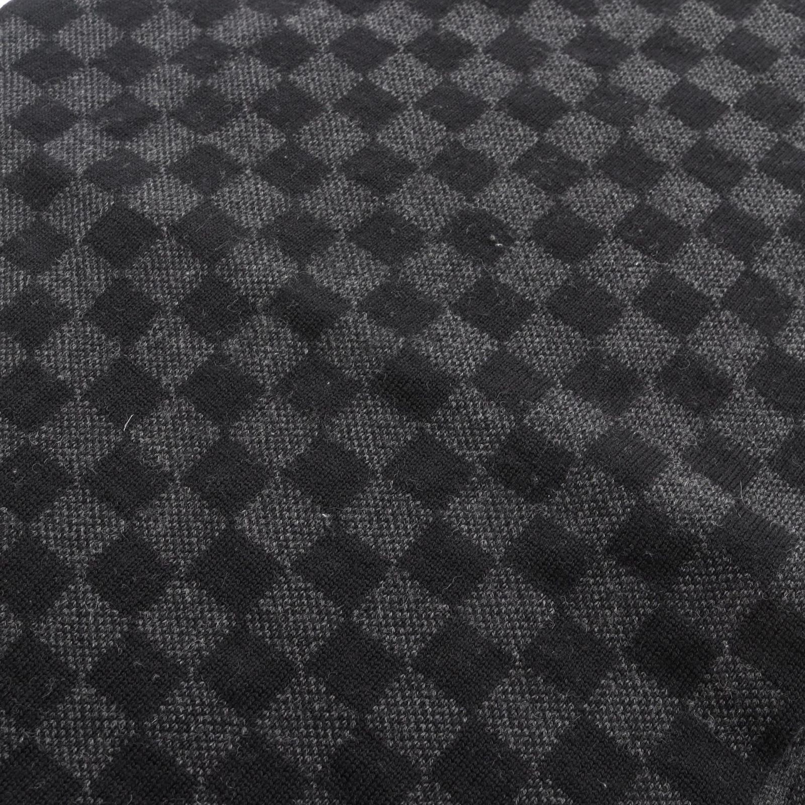 ルイ・ヴィトン LOUIS VUITTON マフラー ダミエ ウール マフラー