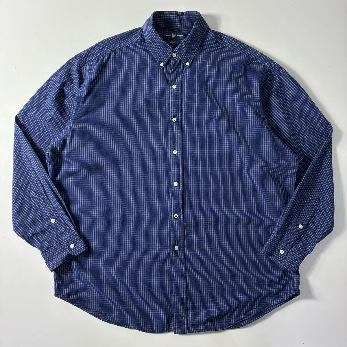 Polo ポロ ラルフローレン 刺繍 コットン ネイビー CHECK シャツ