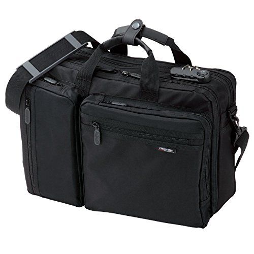 サンワダイレクト 3WAYビジネスバッグ マチ拡張機能・鍵付き 20L 15.6 型ワイド対応 200-BAG048t 656ea731