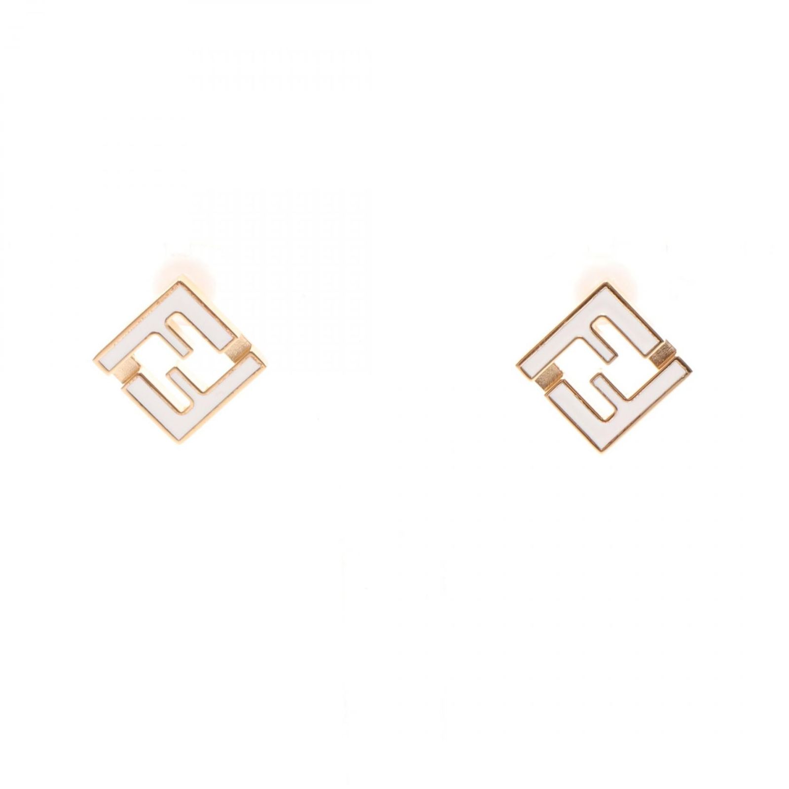 フェンディ FENDI ピアス フォーエバー フェンディ 8AL294TL9F0A47 ゴールド/ホワイト GP（ゴールドメッキ） ピアス レディース 新品