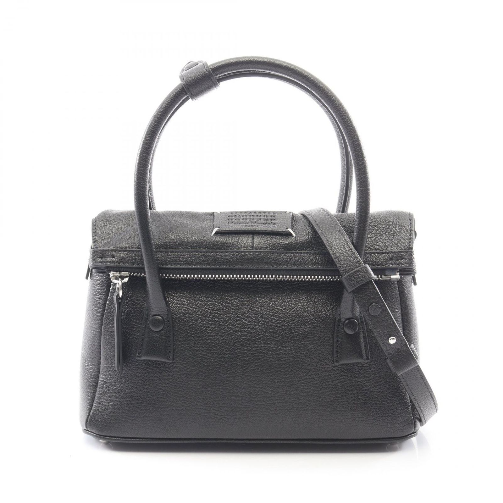 メゾン マルジェラ Maison Margiela ハンドバッグ 5AC イーストウエスト スモール SB1WD0061P5348T8013 ブラック レザー ハンドバッグ レディース 新品