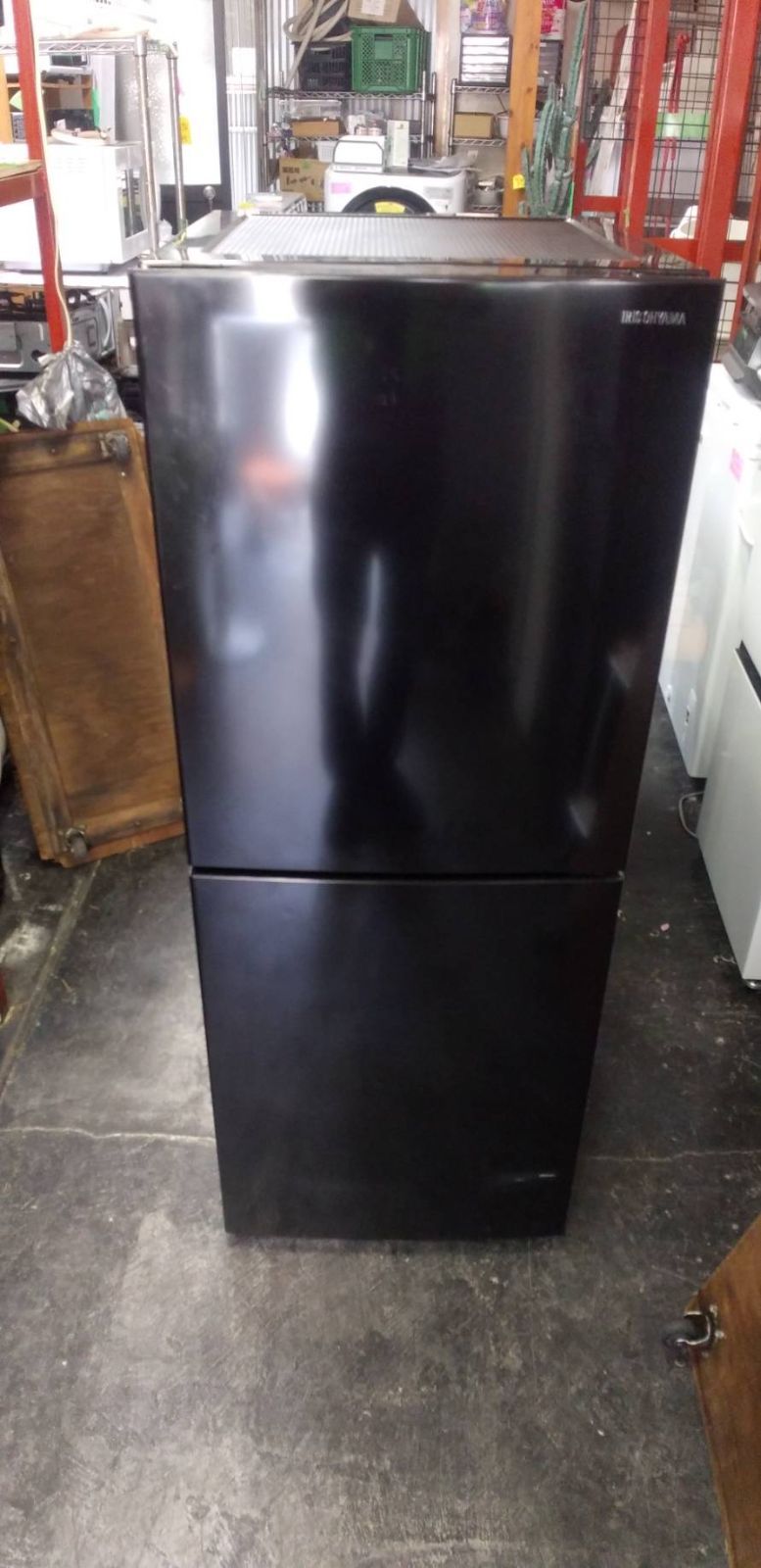 【中古】大阪引取限定　アイリスオーヤマ　ノンフロン冷蔵庫　IRSN-HF15A-B　153L　2025年製