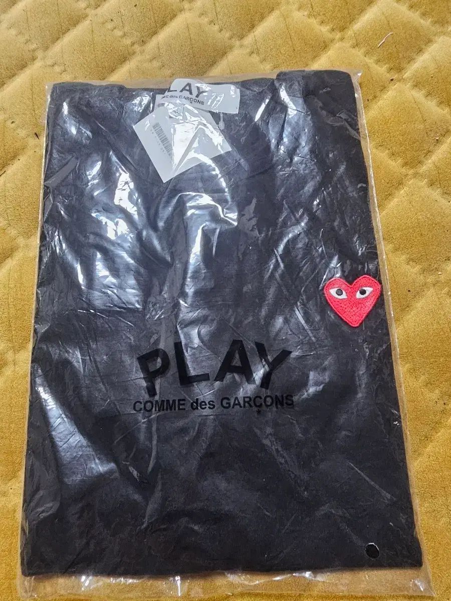 コム・デ・ギャルソン PLAY 黒 ハート 半袖Tシャツ XL