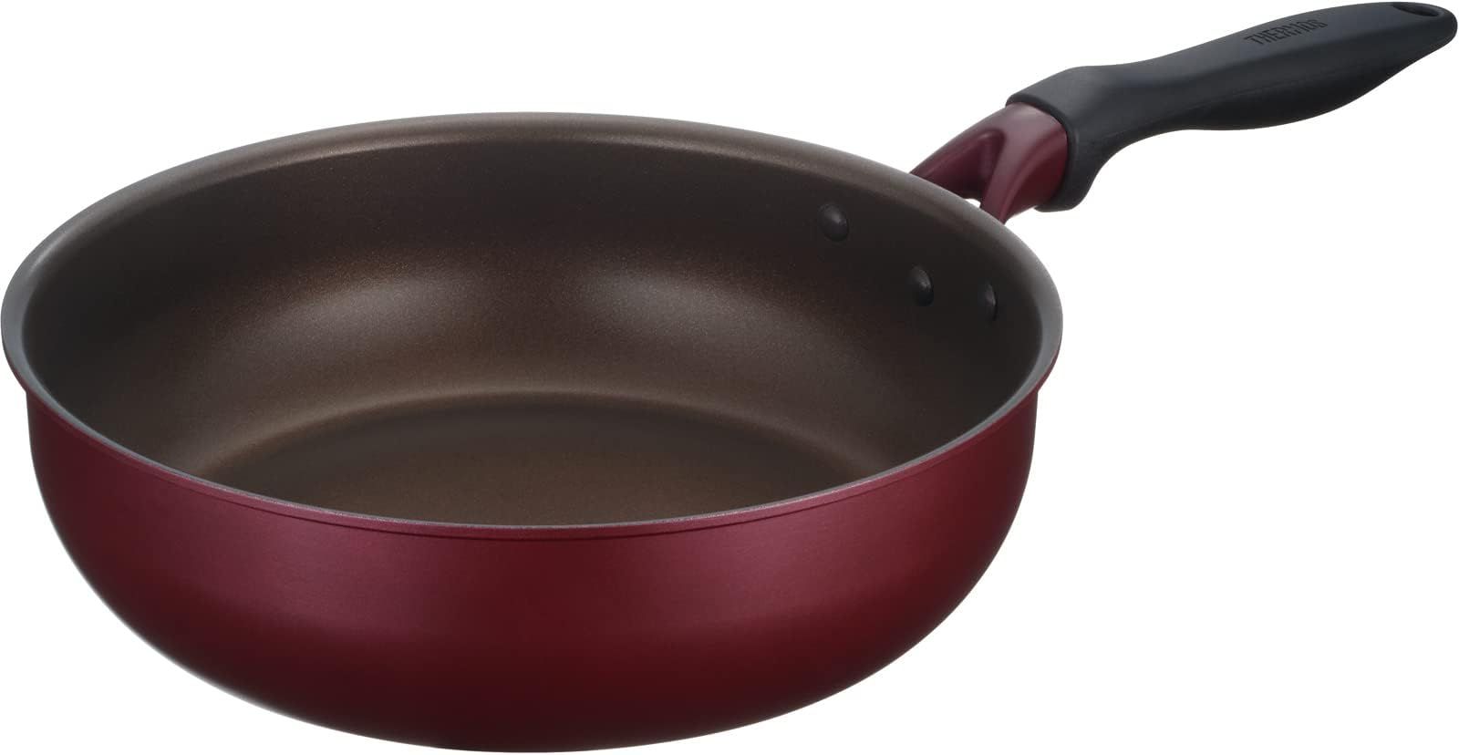 サーモス デュラブルシリーズ 炒め鍋 26cm レッド IH対応 KFH-026D Re