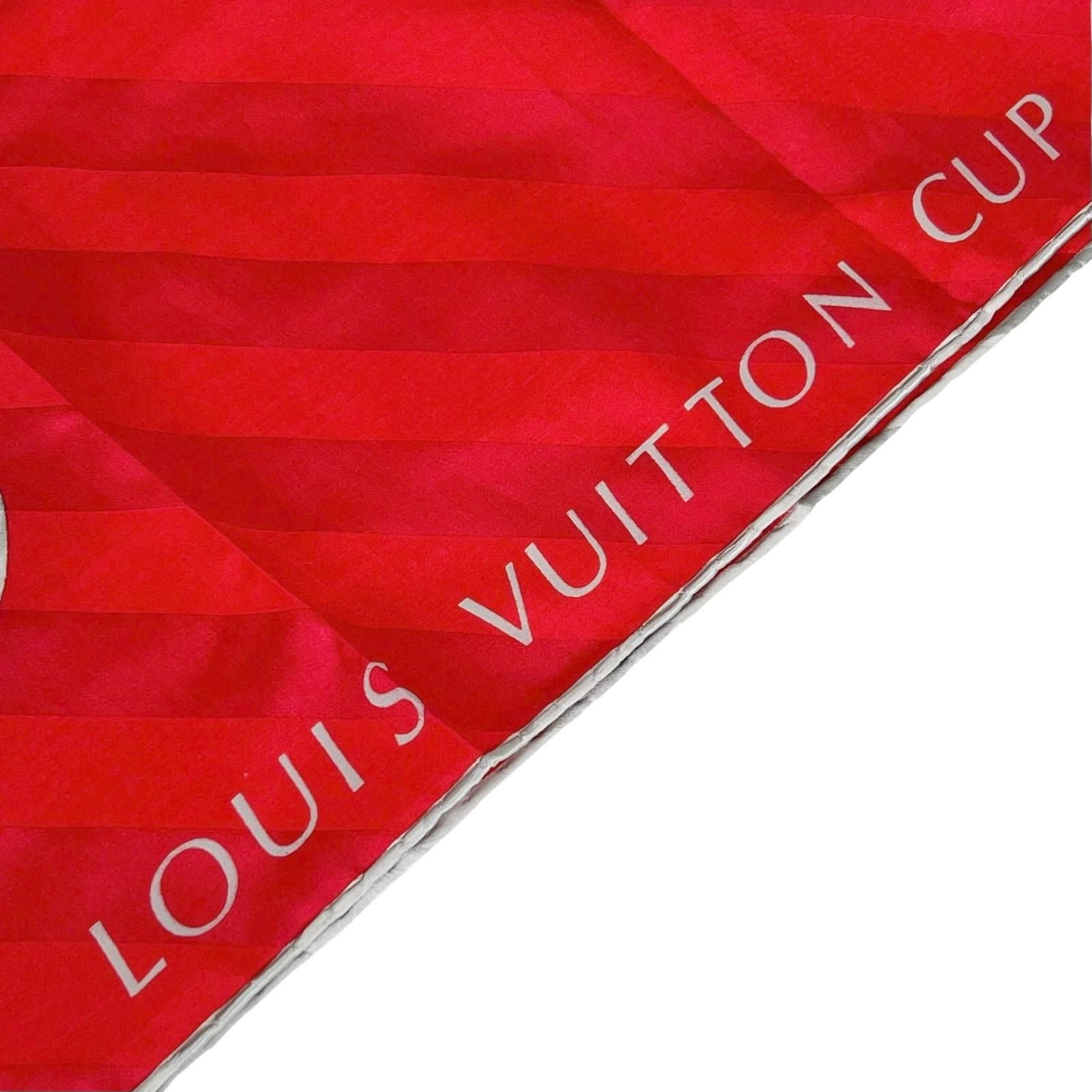 LOUIS VUITTON LVカップ 2000 シルク レッド スカーフ - メルカリ