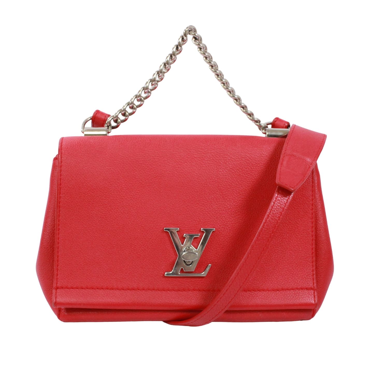 LOUIS VUITTON ロックミー2 BB - ルビー レザー レッド ハンドバッグ M51202