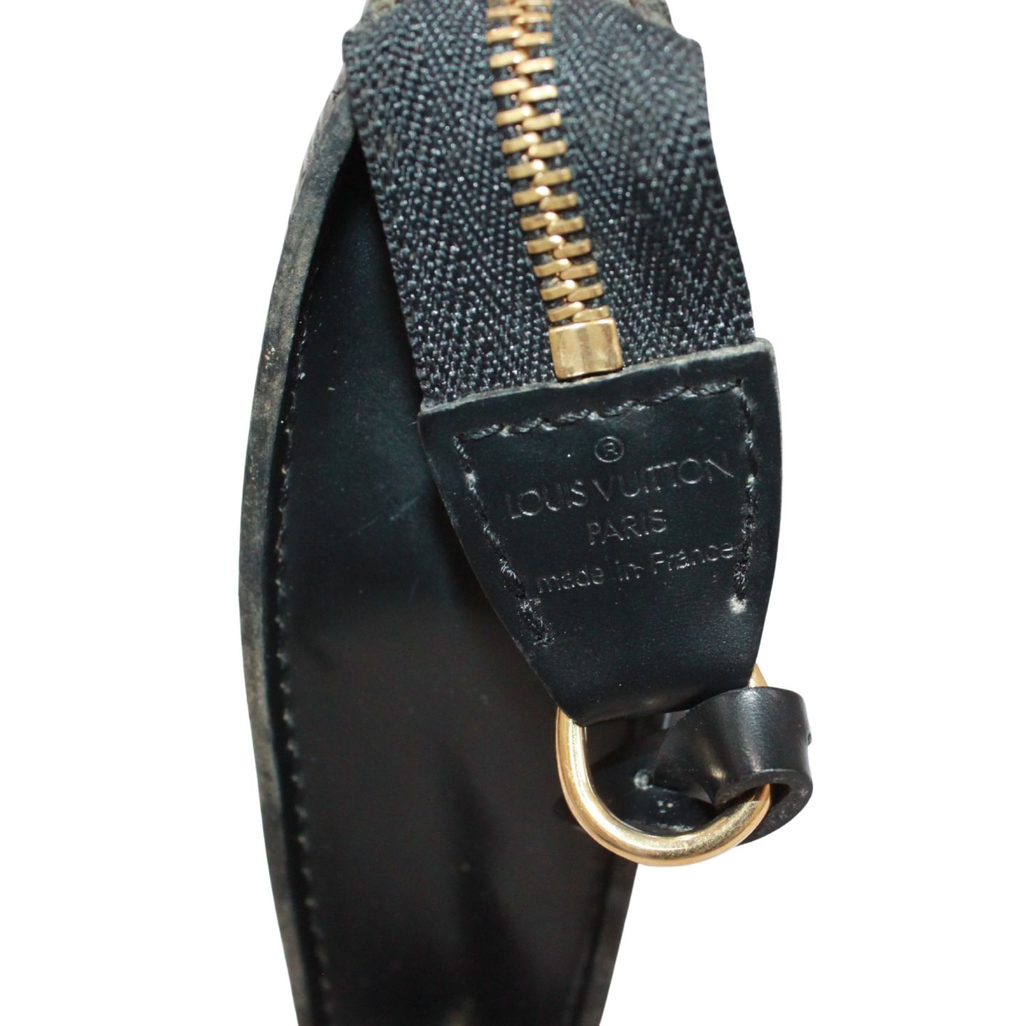 LOUIS VUITTON ポシェット アクセソワール エピ エピ ノワール レザー 