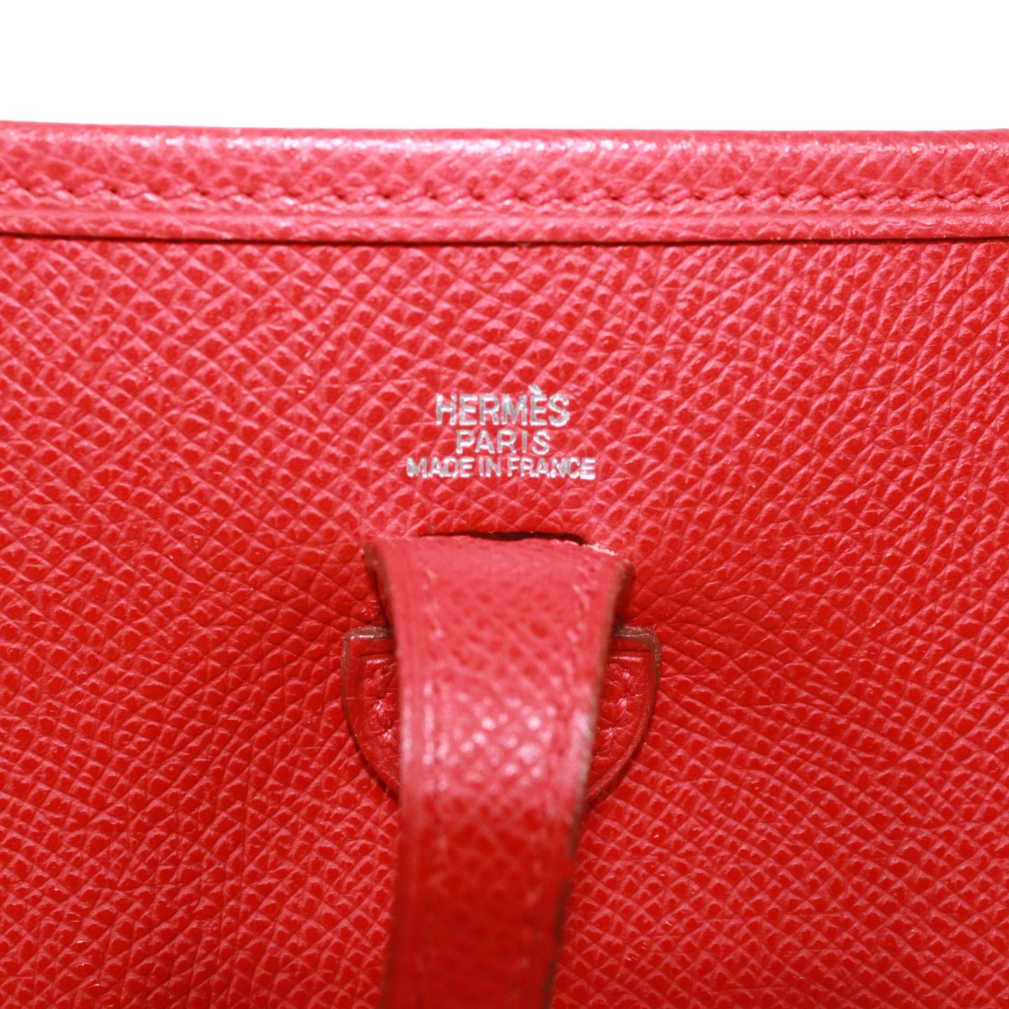 HERMES エブリン TPM ヴォーエプソン レッド ショルダーバッグ 