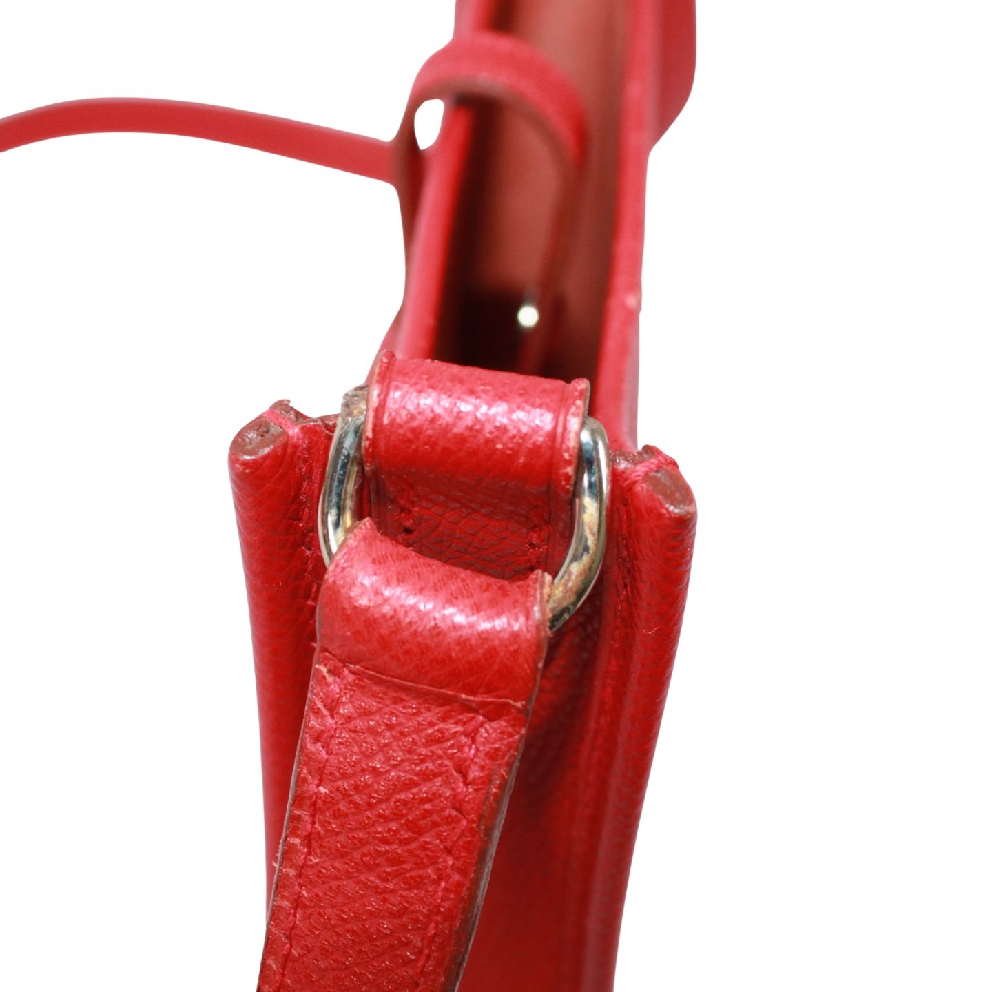 HERMES エブリン TPM ヴォーエプソン レッド ショルダーバッグ 