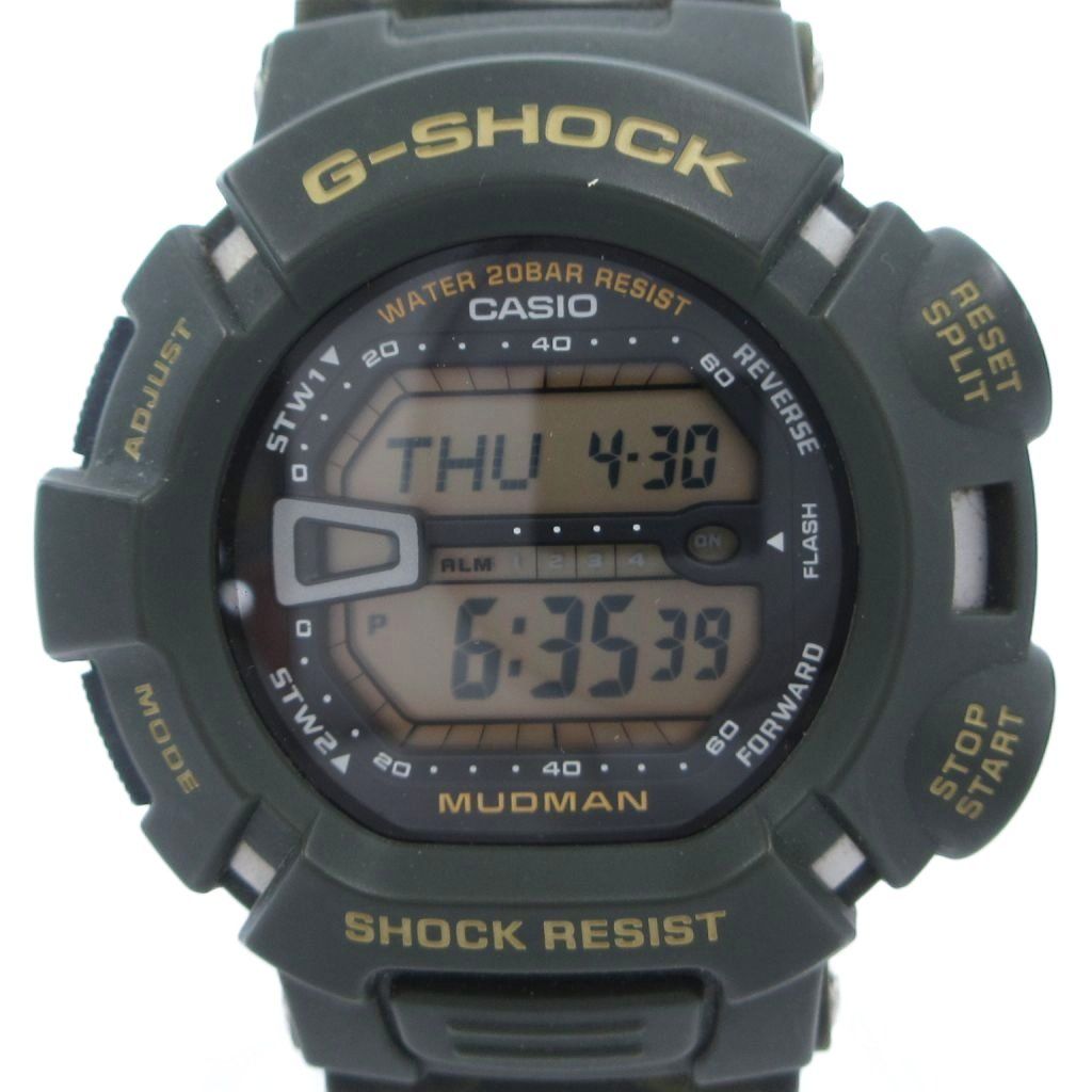 ジーショック G-SHOCK マッドマン 腕時計 ウォッチ デジタル クォーツ デイト付き G-9000MC-3JF カモ 緑 グリーン カーキ /MG