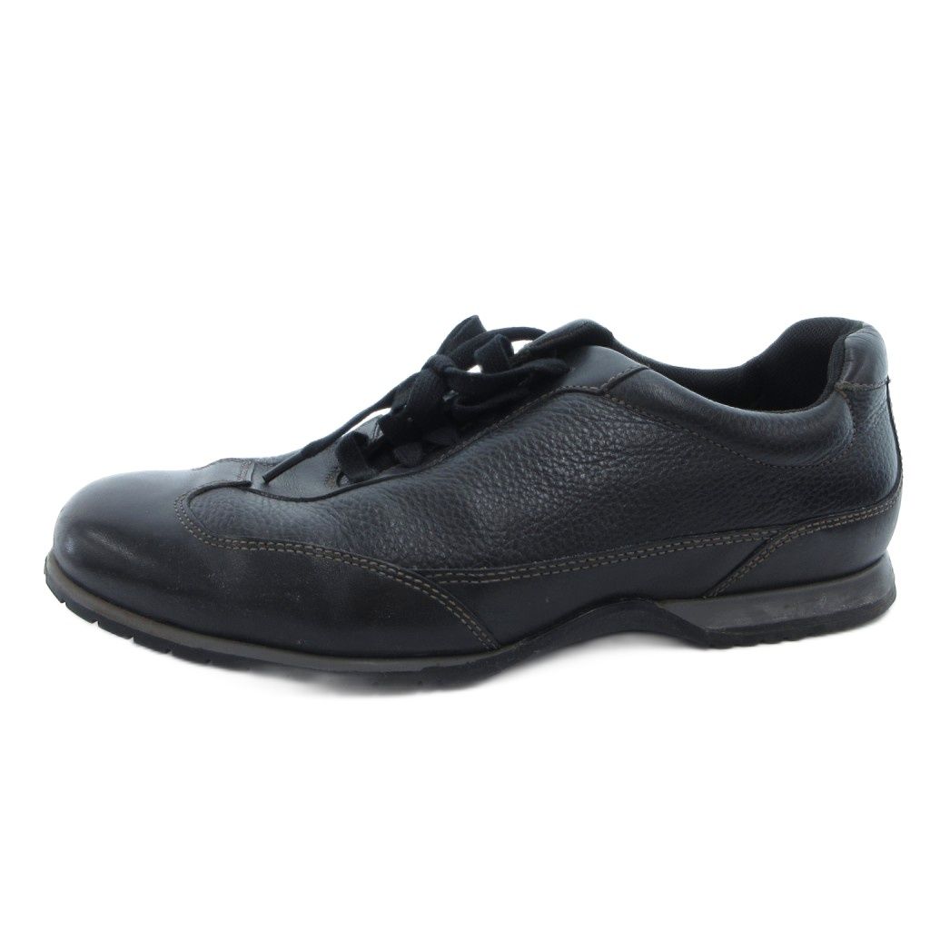ROCKPORT スニーカー シューズ ローカット レザー 9 黒 ブラック /FF