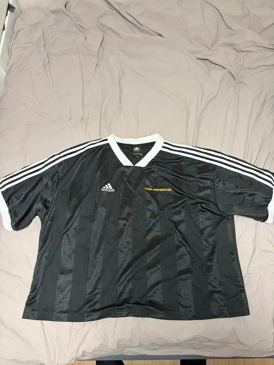 L ゴーシャ adidas サッカー ジャージ ブラック