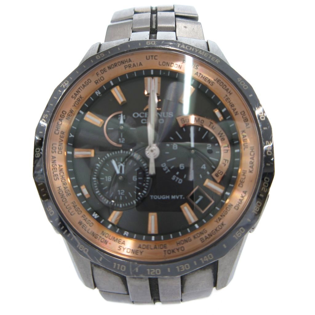 カシオ CASIO オシアナス マンタ 腕時計 ウォッチ 電波ソーラー アナログ シルバーカラー OCW-S1400B-1AJF /FF