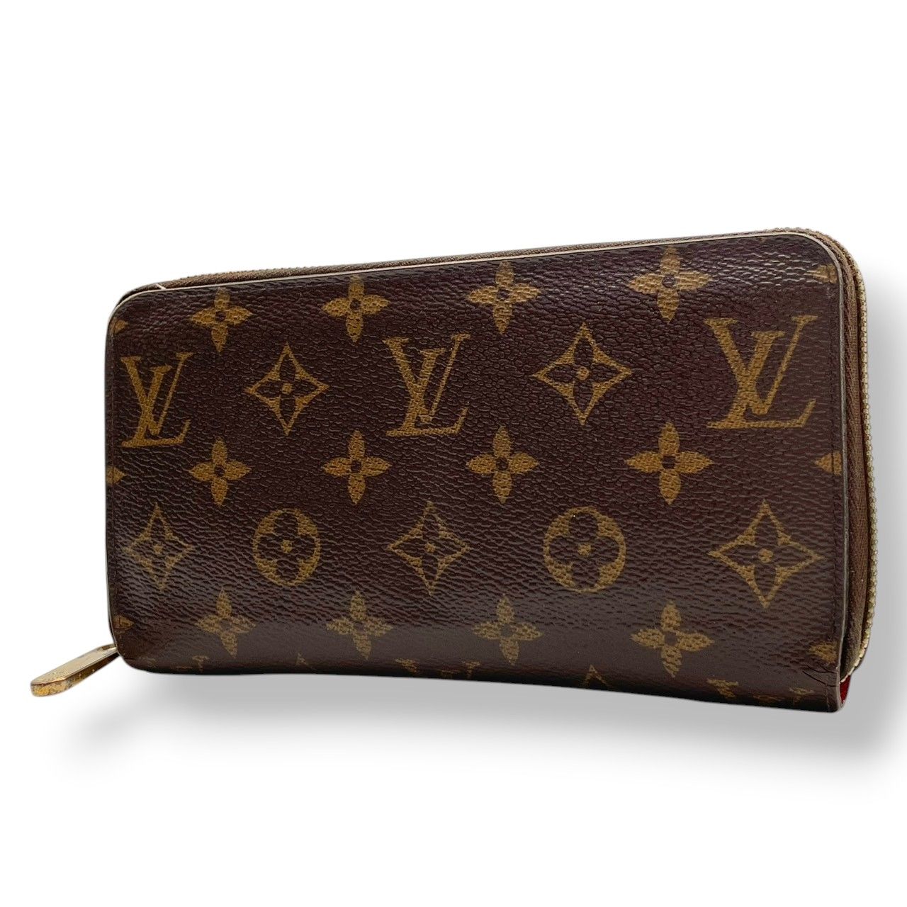 Louis Vuitton モノグラム 長財布 ブラウン/レッド 【公式通販】