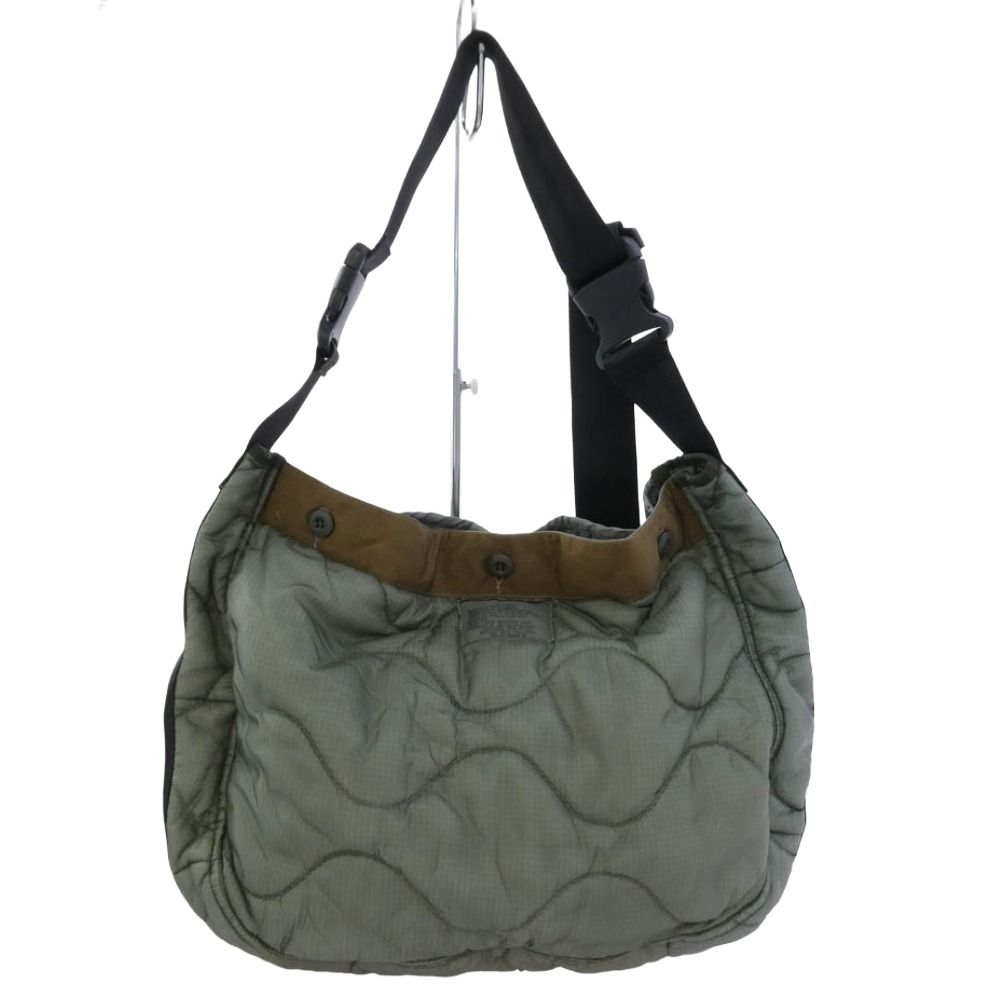 アス US Customized M-65 Quilted Messenger Bag カーキ系【極上美品】【中古】