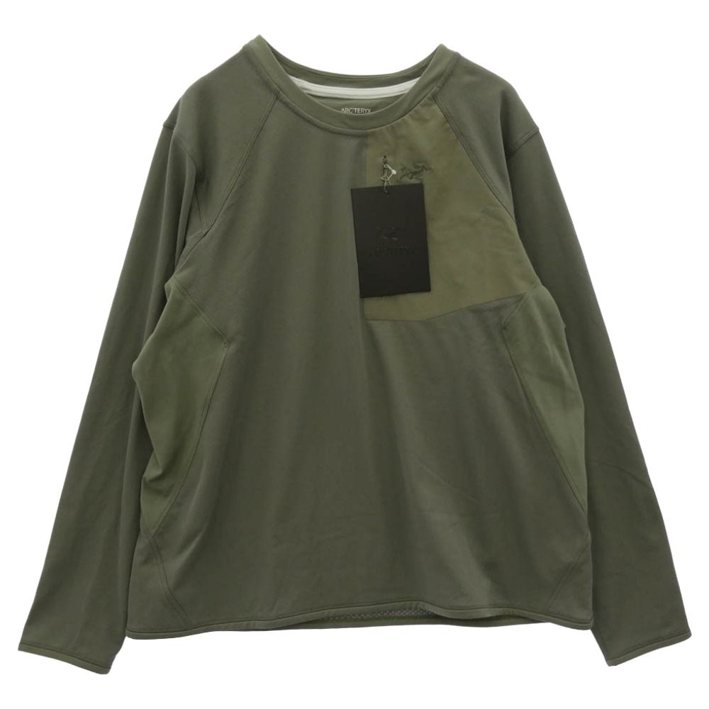 ARC'TERYX アークテリクス X000007711 Delta Crew W デルタ クルー ウィメンズ フリース クルーネック カットソー カーキ系 XL【新古品】【未使用】【中古】