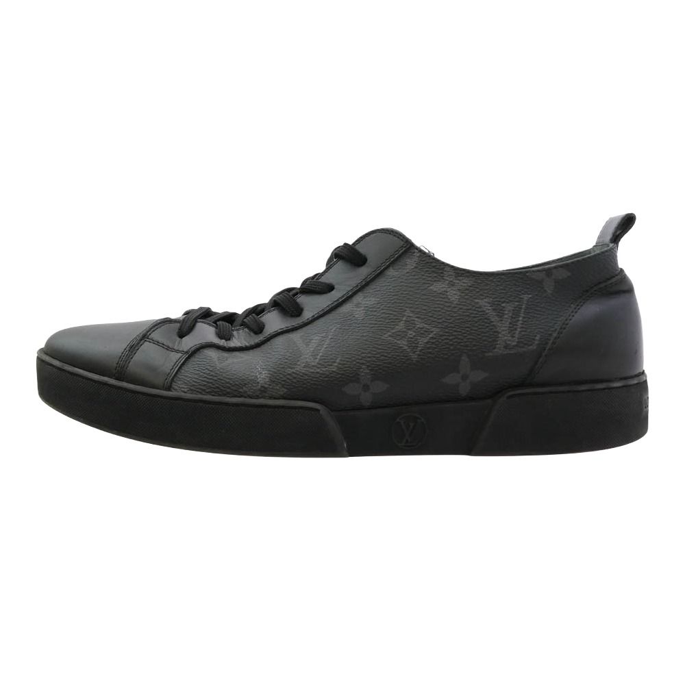 LOUIS VUITTON ルイ・ヴィトン マッチアップライン モノグラム エクリプス ローカット スニーカー ブラック系 6.5【中古】