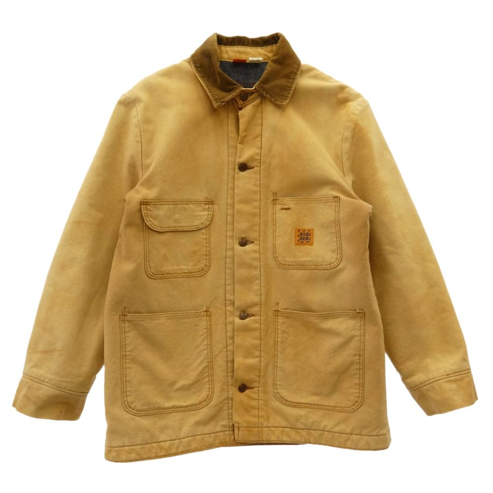 ヴィンテージ VINTAGE 80s USA製 BIG BEN by Wrangler USA製 ブランケット ライナー ダック カバーオール ワーク ジャケット ベージュ系 38【中古】 9,412円