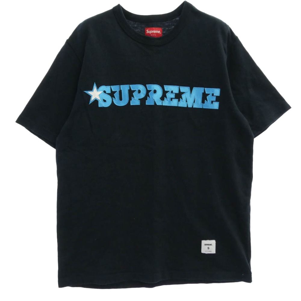 Supreme シュプリーム 20SS Star Logo S/S Top スター ロゴ 半袖 コットン クルーネック Tシャツ ネイビー系 S【中古】