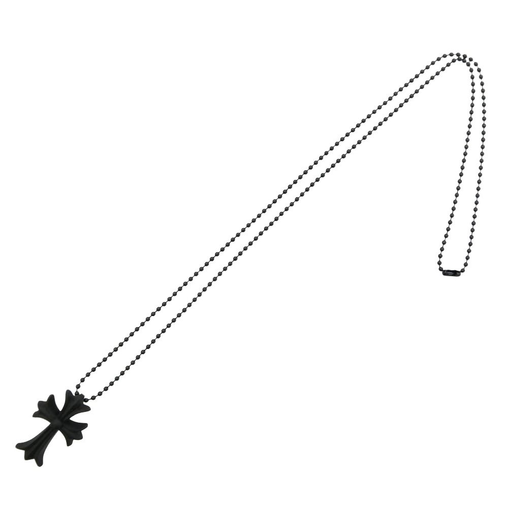 CHROME HEARTS クロムハーツ（原本無） RUBBER CH CRS ラバー CHクロス シリコン ネックレス ブラック系【中古】