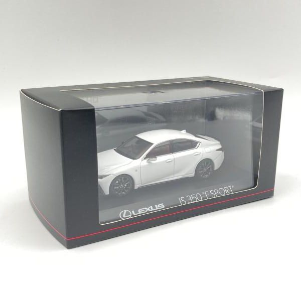 【中古】京商 1/43 レクサス IS350 F SPORT ホワイトノーヴァガラスフレーク[6]